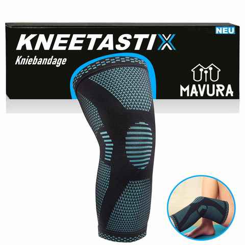 MAVURA Kniebandage KNEETASTIX Anti Rutsch Kniebandage für Sport & Fitness, Knieschoner Kniestütze Sportbandage Knie Schutz Bandage