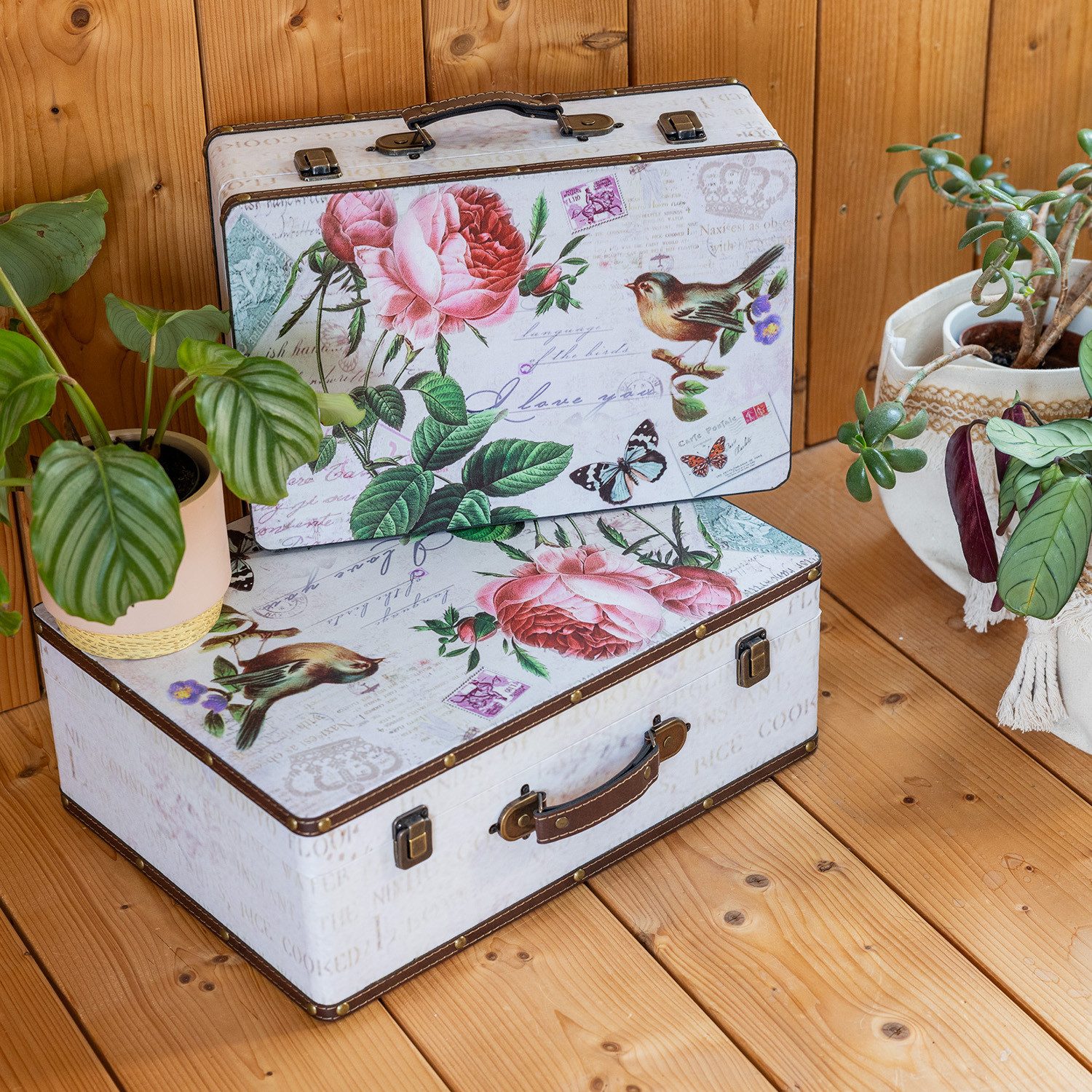 HMF Aufbewahrungsbox Handgefertigter Vintage Koffer aus günstig online kaufen