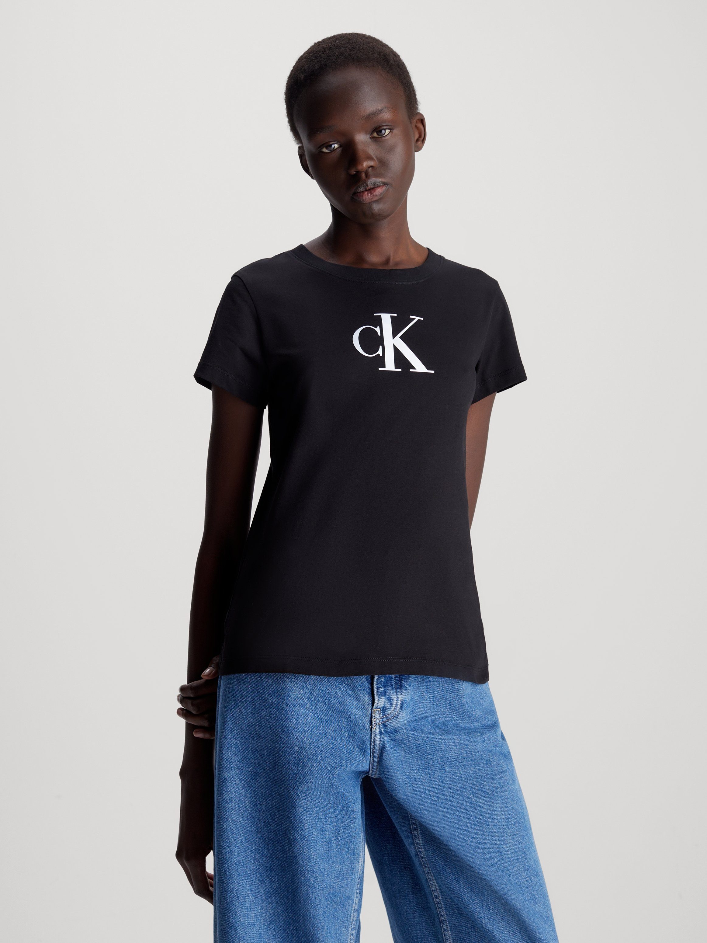 Calvin Klein Jeans T-Shirt mit Logomarkenlabel