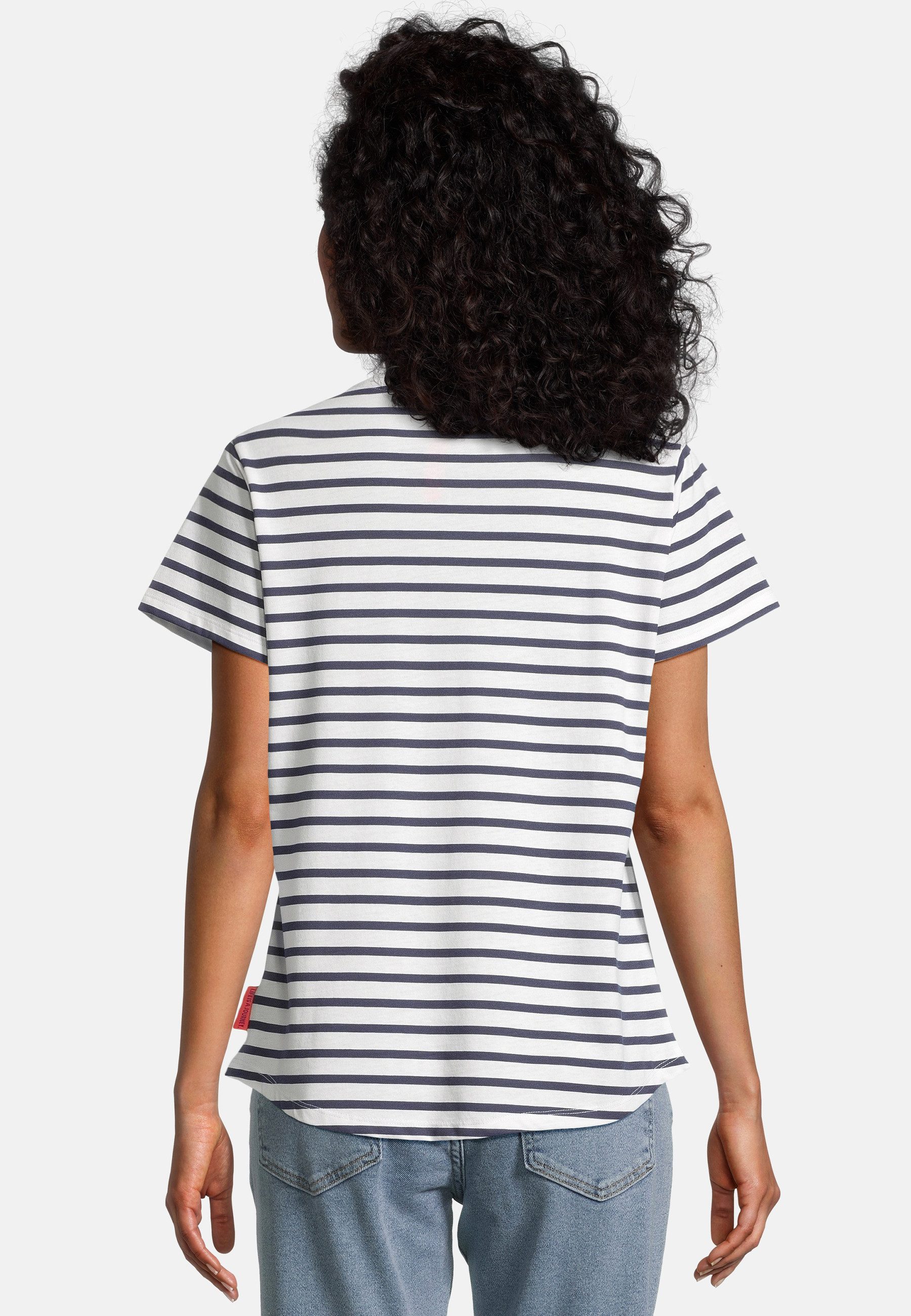 salzhaut T-Shirt STEENTJE - RINGEL Damen normale Passform salzhaut T-Shirt – bequeme Qualität und nordisch klares Design – Bild 5 von 5