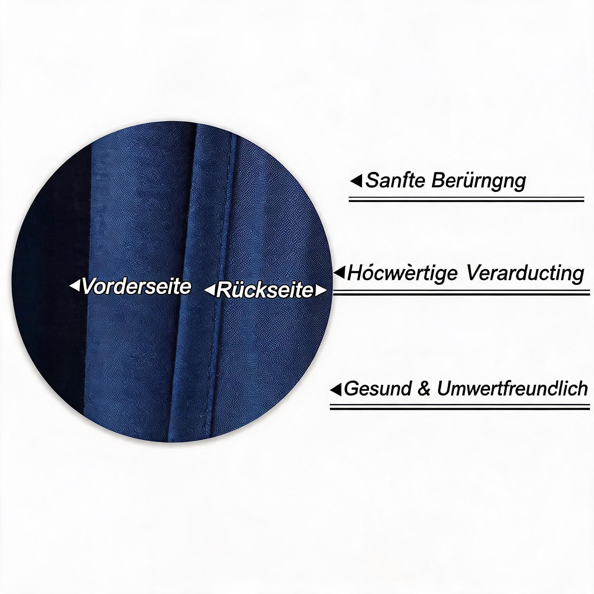 GarveeMore Gardine Wasserabweisende Scheibengardine geprägte Querbehang Panneaux, Kurze Fensterpaneele aus Seersucker, weiche Mikrofaser, Noppenstruktur – Bild 5 von 5