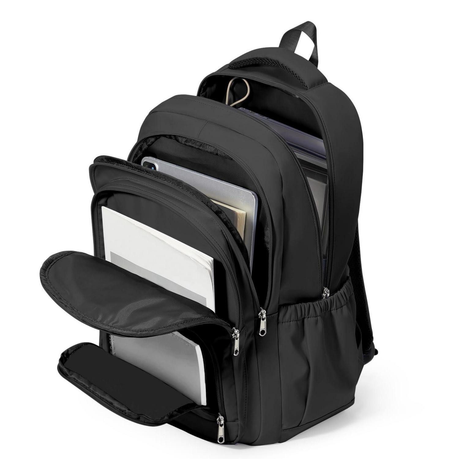 LuxusKollektion Schulrucksack Rucksack Teenager Damen Herren Laptop 35L Schwarz