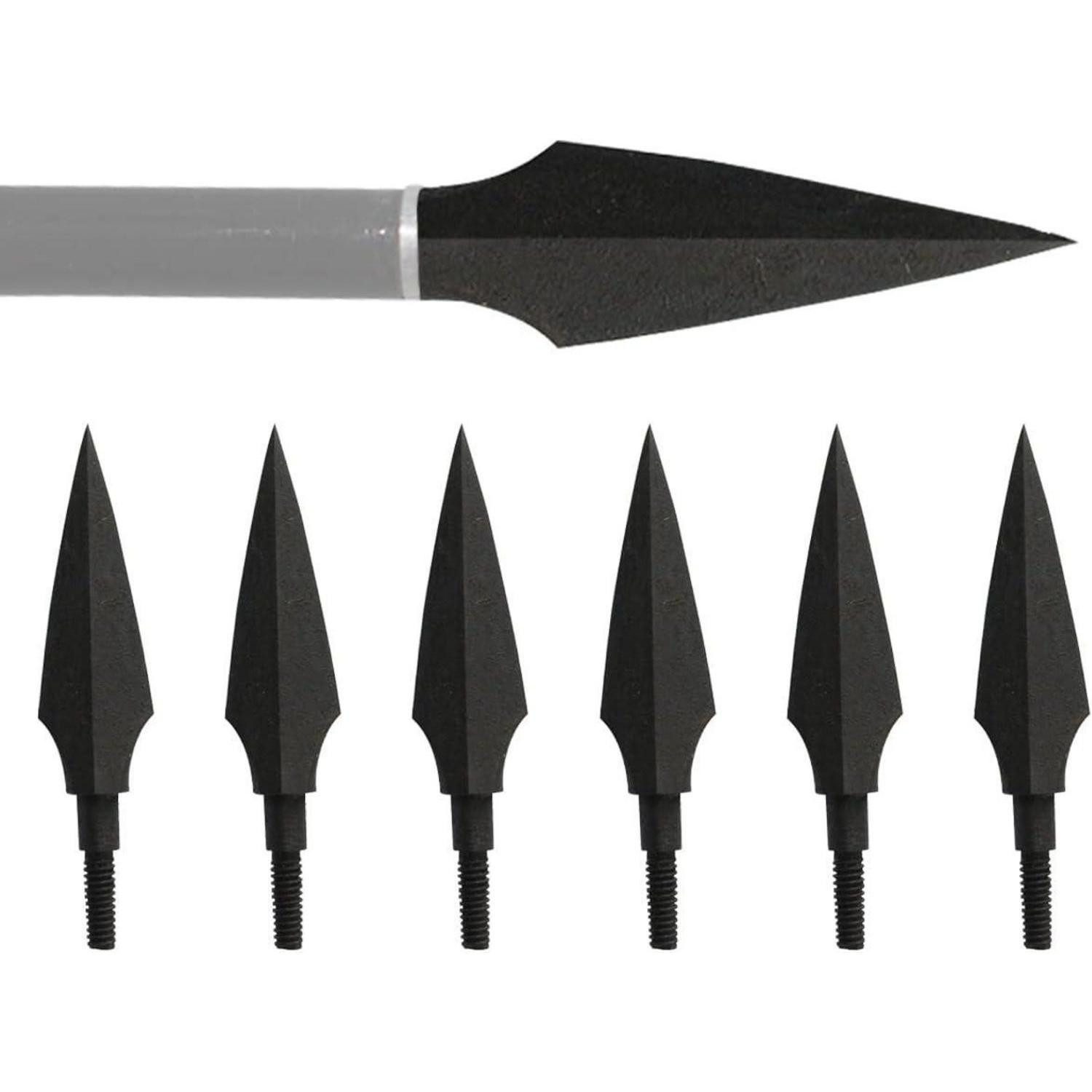 LuxusKollektion Compoundbogen 12er Pfeilspitzen Jagdspitzen Metall für Bogen Armbrust 157 Körner