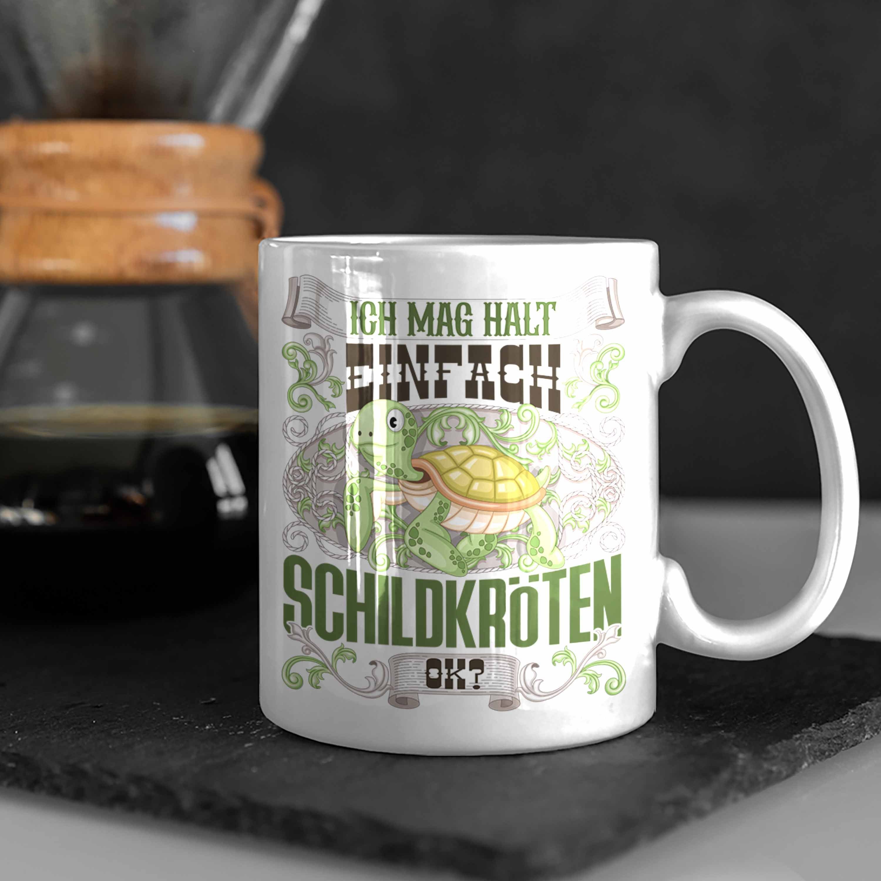 Trendation Besitzer Schildkröten Geschenk G Tasse Weiss Spruch Trendation Tasse - Schildkröte