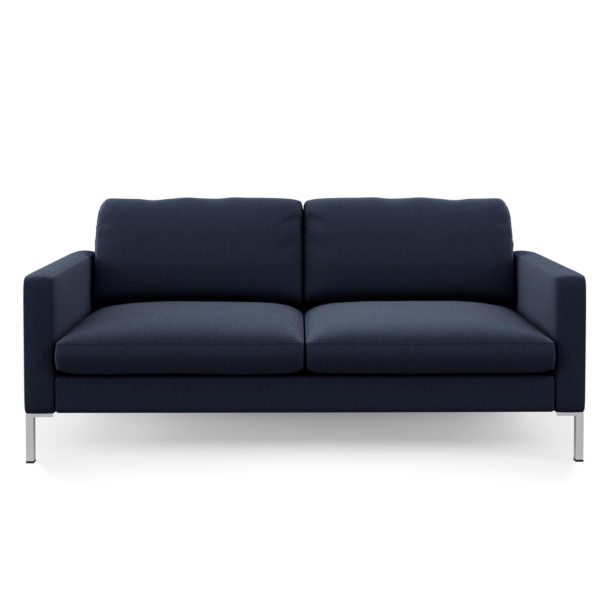 loft24 Sofa Fabry, Stoffbezug, Länge 188 cm blau