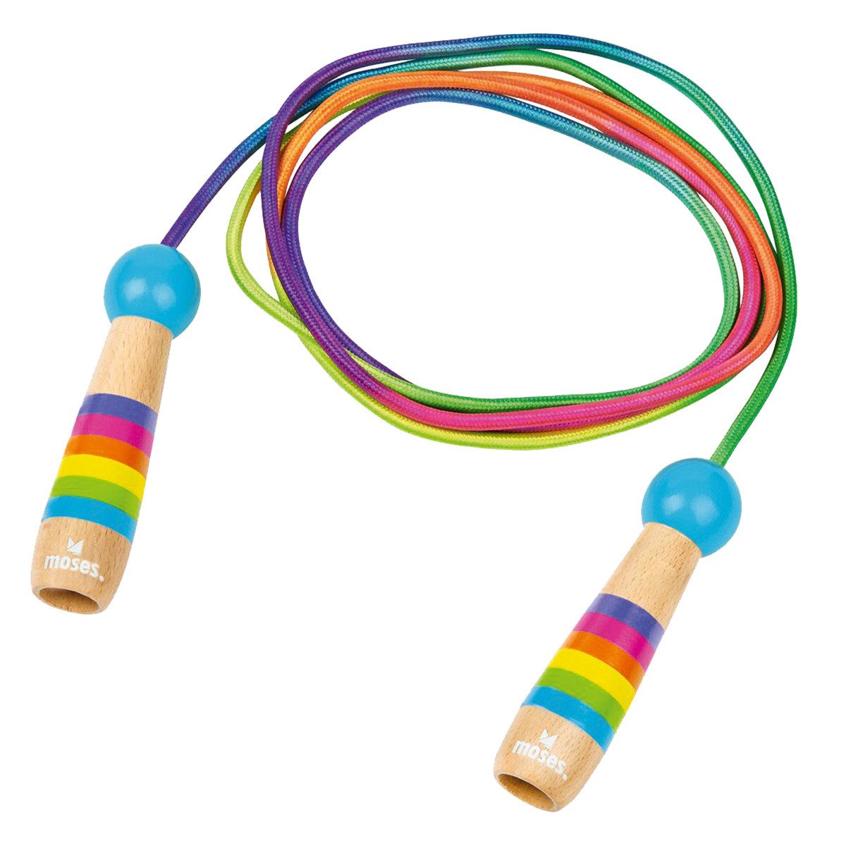 Springseil moses. Regenbogen Springseil, verstellbares Springseil für Kinder