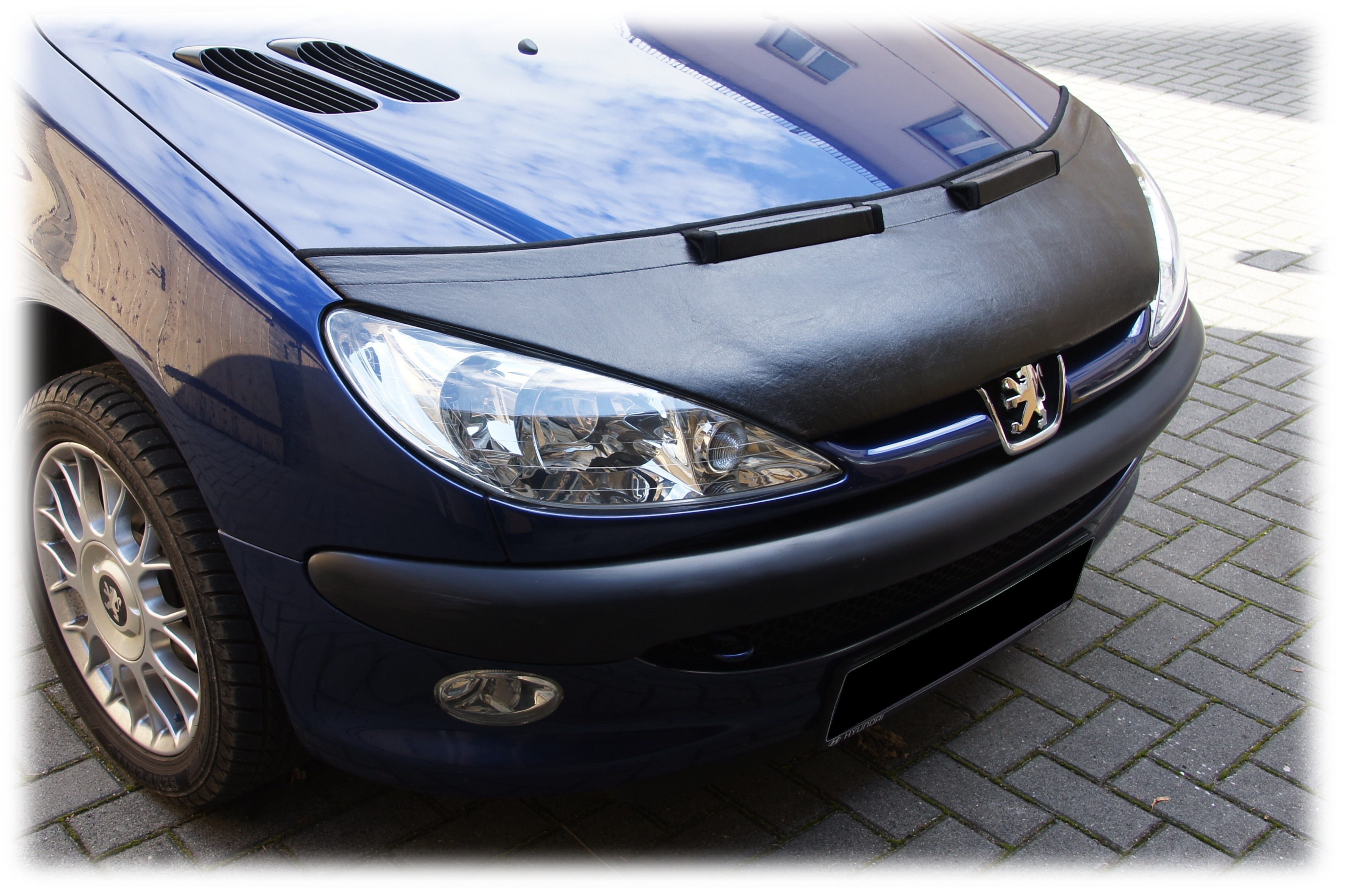 auto-bra Autoplane Steinschlagschutz für Peugeot 206 (CC) 98-09 Haubenbra Bonnet Bra