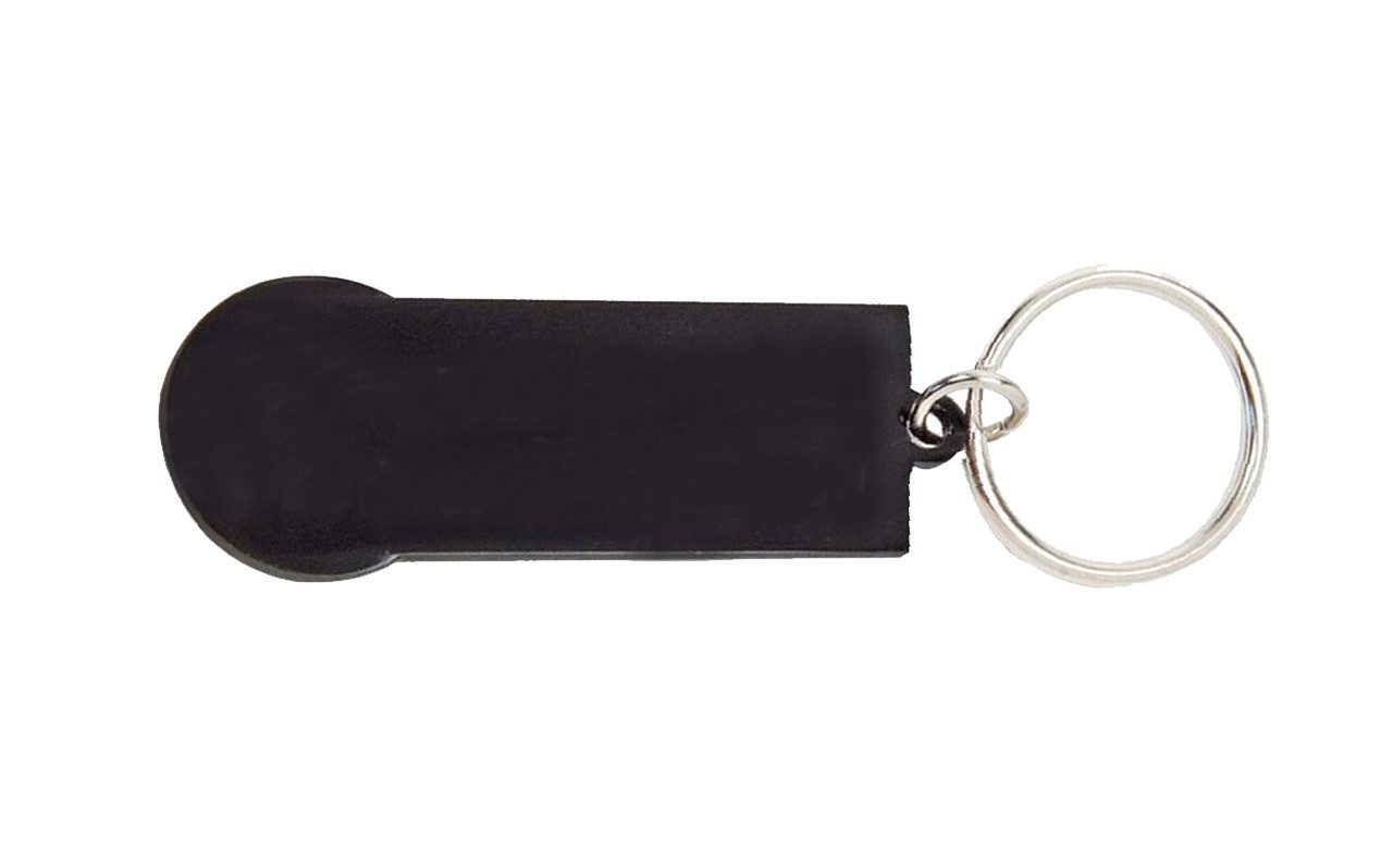 Best Offer Schlüsselanhänger 4x Metall-Schlüsselanhänger mit Einkaufschip / günstig online kaufen