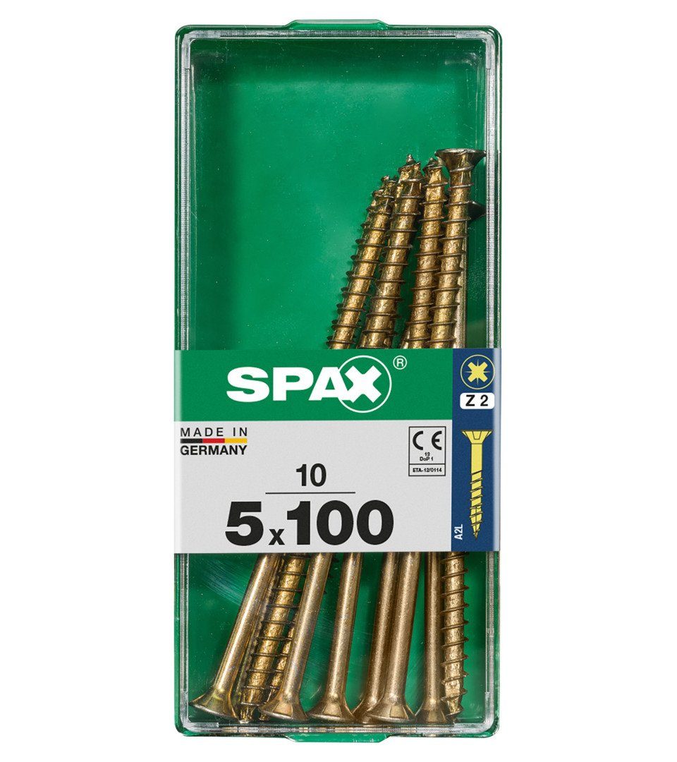 Holzbauschraube Spax Universalschrauben 5.0 x 100 mm PZ 2 - 10