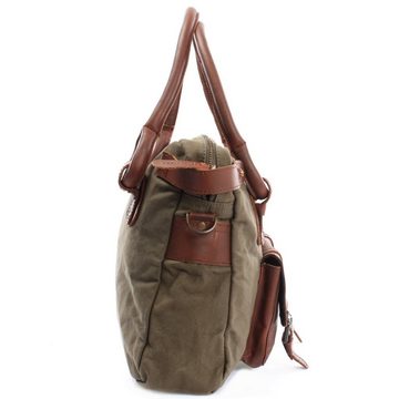 LECONI Schultertasche Henkeltasche Damentasche Handtasche Leder Canvas LE0050