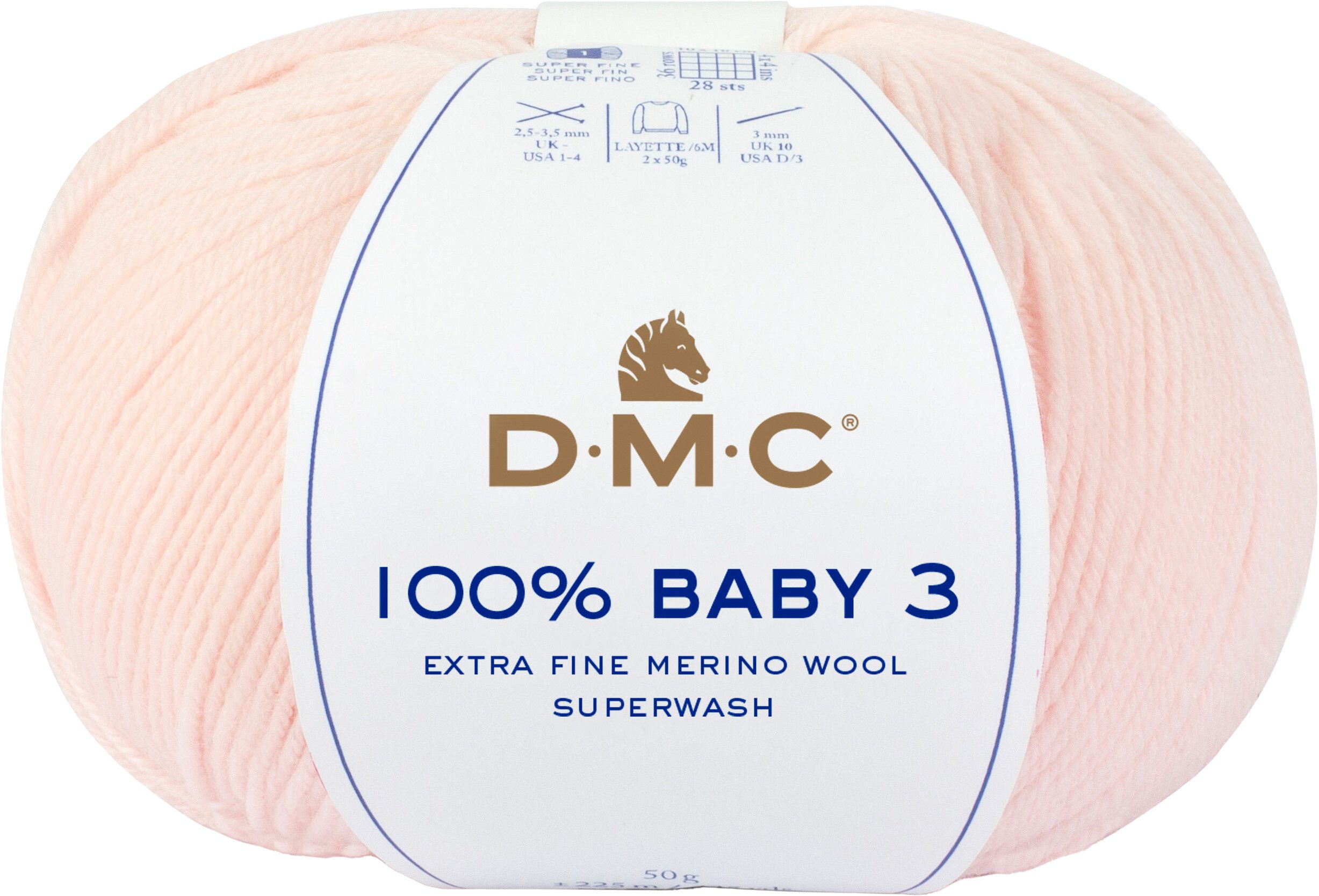 DMC 100% Baby Merino Häkelwolle, 50g