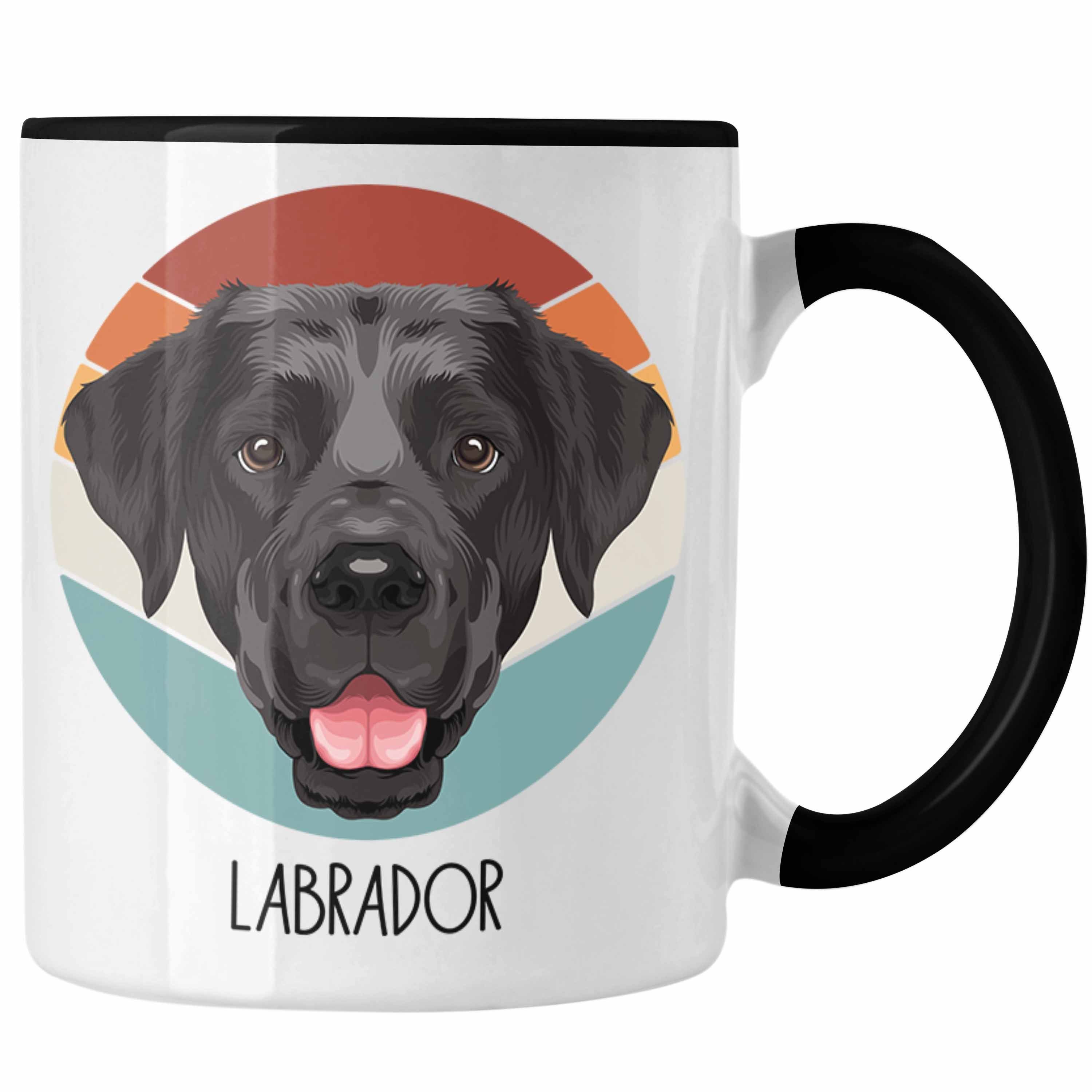 Geschenkidee Tasse Schwarz Trendation Besitzer Geschenk Labrador Spruch Labrador Tasse Lustiger