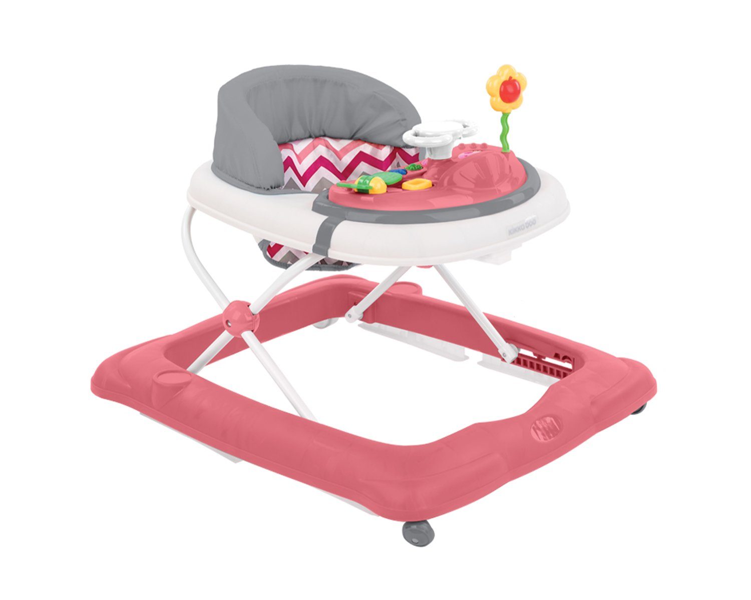 Misty, rosa 3-fach Lauflernhilfe klappbar, Spielcenter Lauflernhilfe höhenverstellbar, Kikkaboo