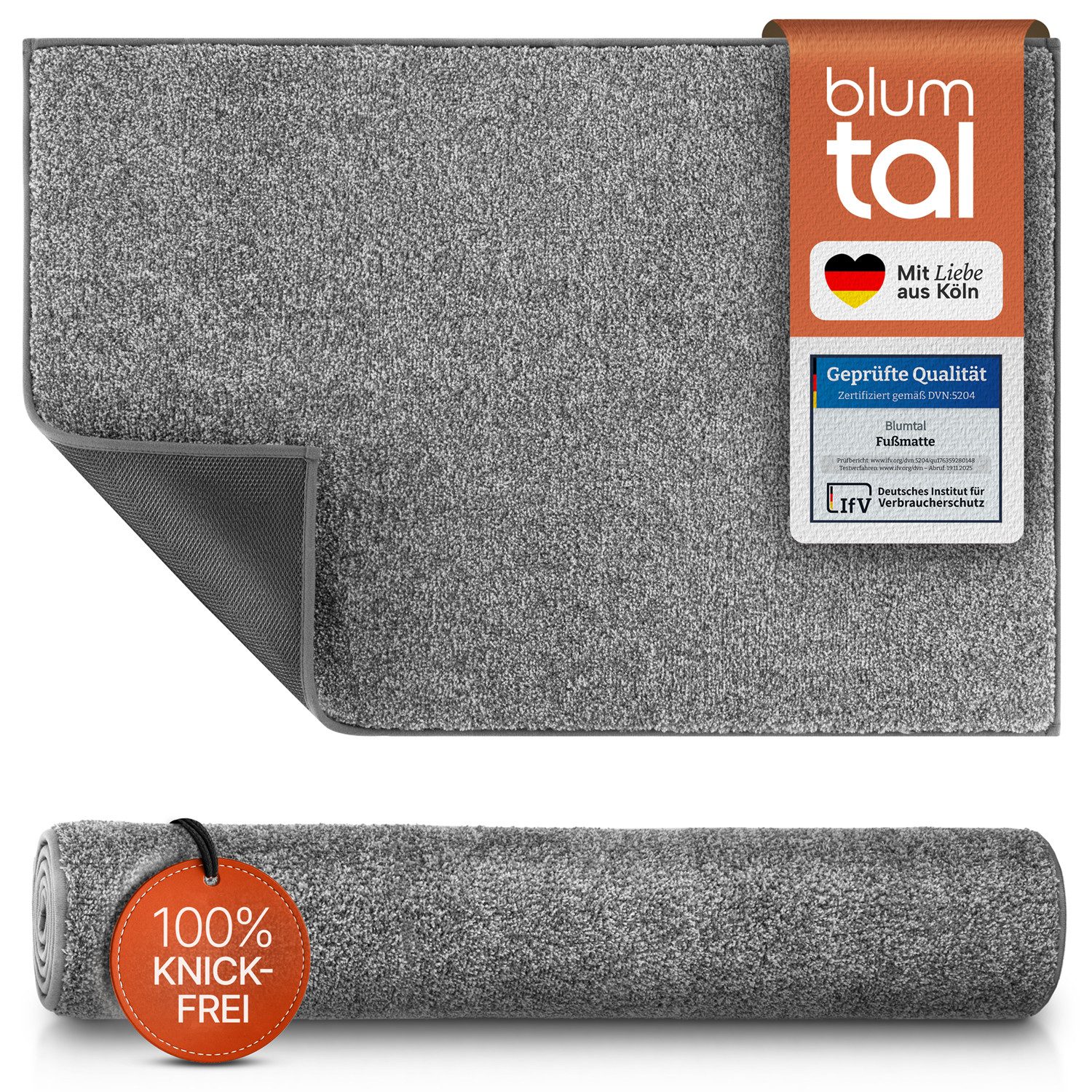 Blumtal Fußmatte Fußmatte außen & innen mit wasserdichter TPR-Rückseite, Mi günstig online kaufen