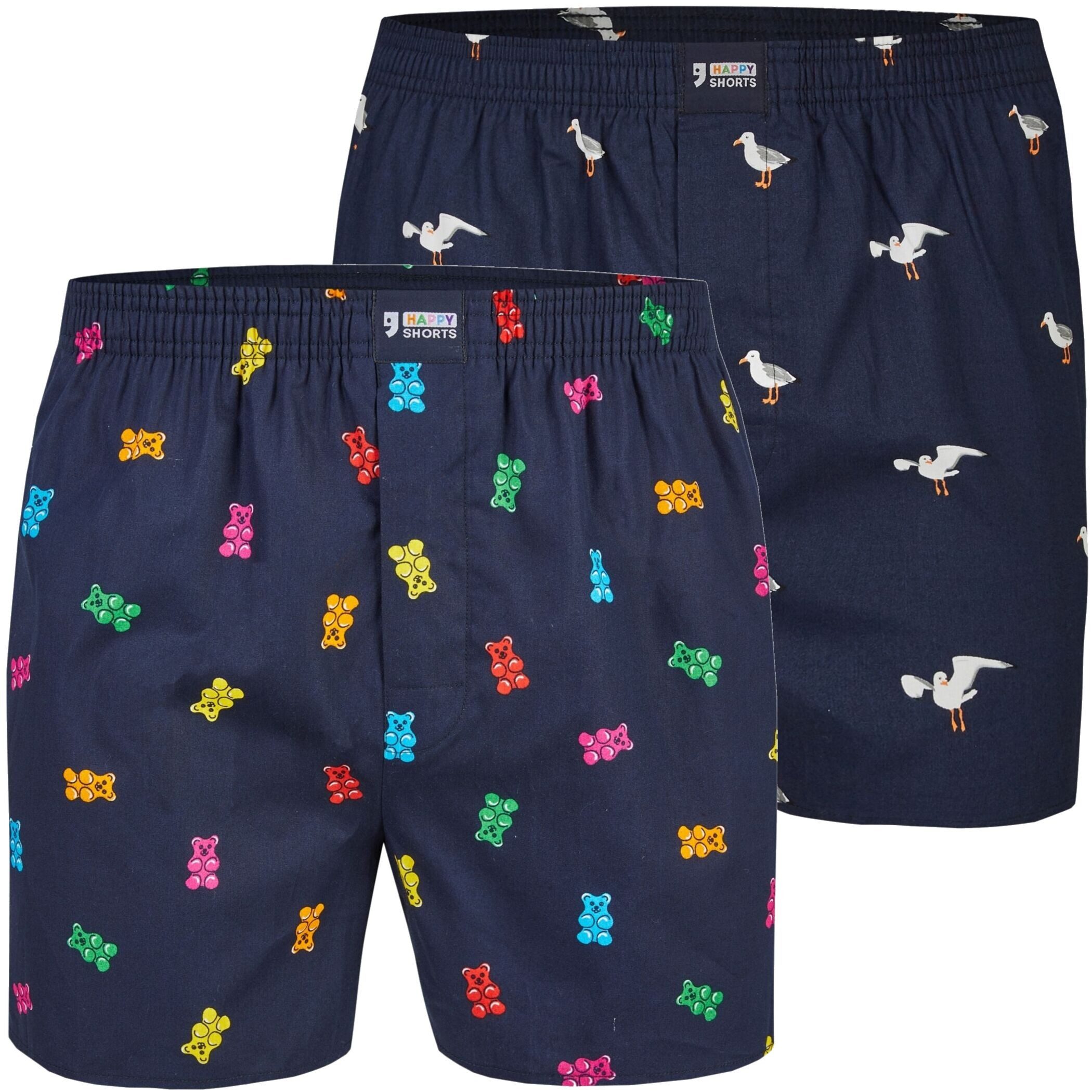 HAPPY SHORTS Boxershorts 2er Pack Happy Shorts X Herren Boxershorts, mit Su günstig online kaufen