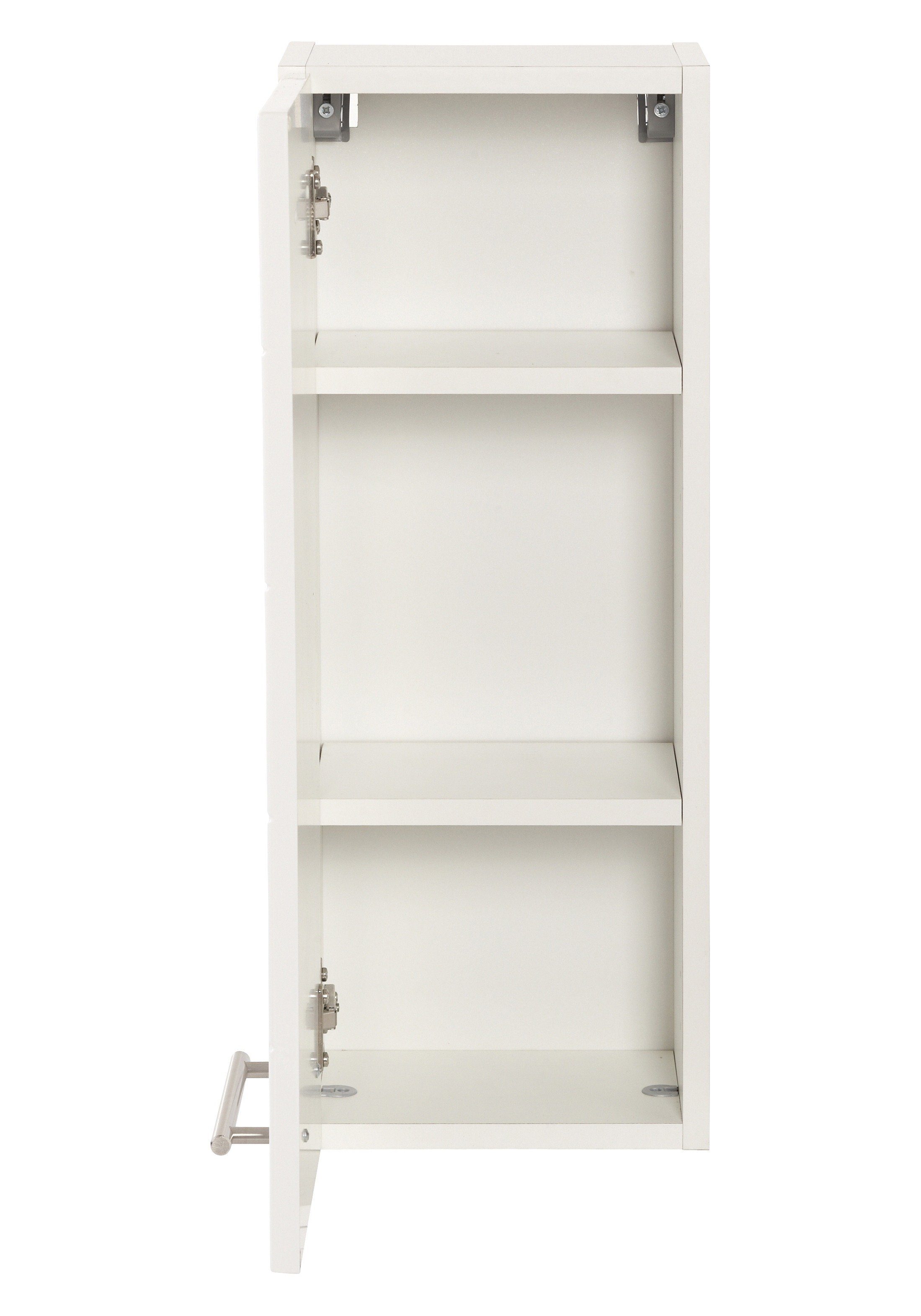 welltime Hängeschrank Porto Breite 25 cm, mit hochglänzenden Fronten