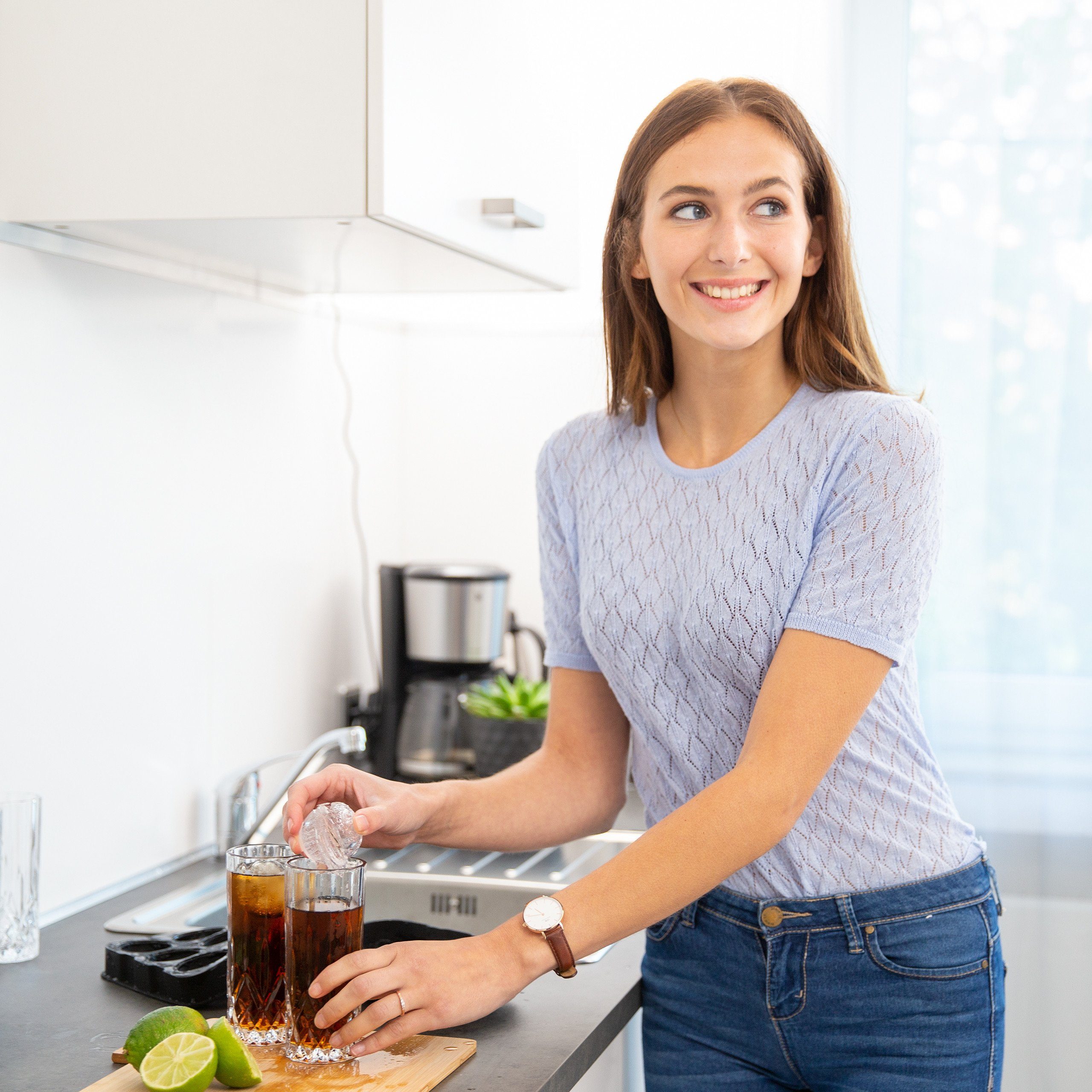 relaxdays Eisform 10x Eiskugelform Silikon