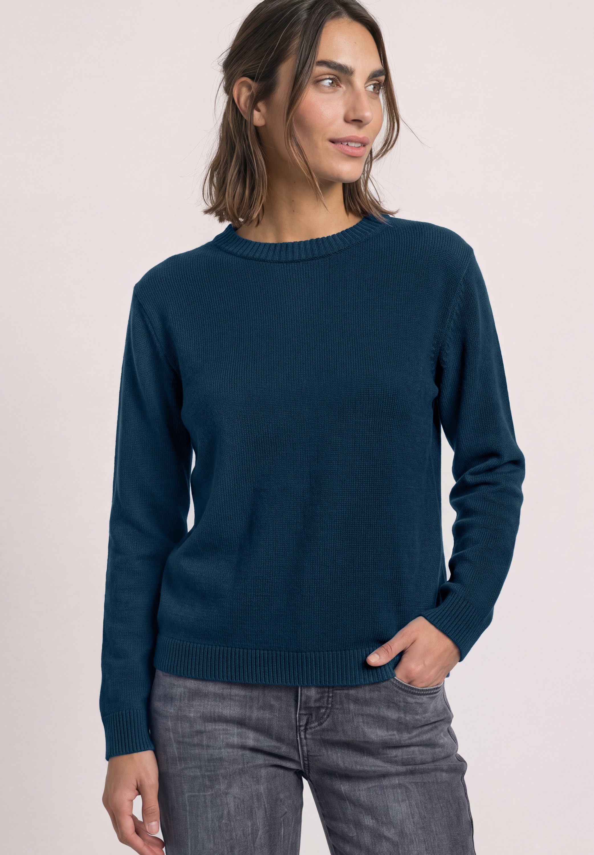 STREET ONE Strickpullover mit U-Boot-Ausschnitt