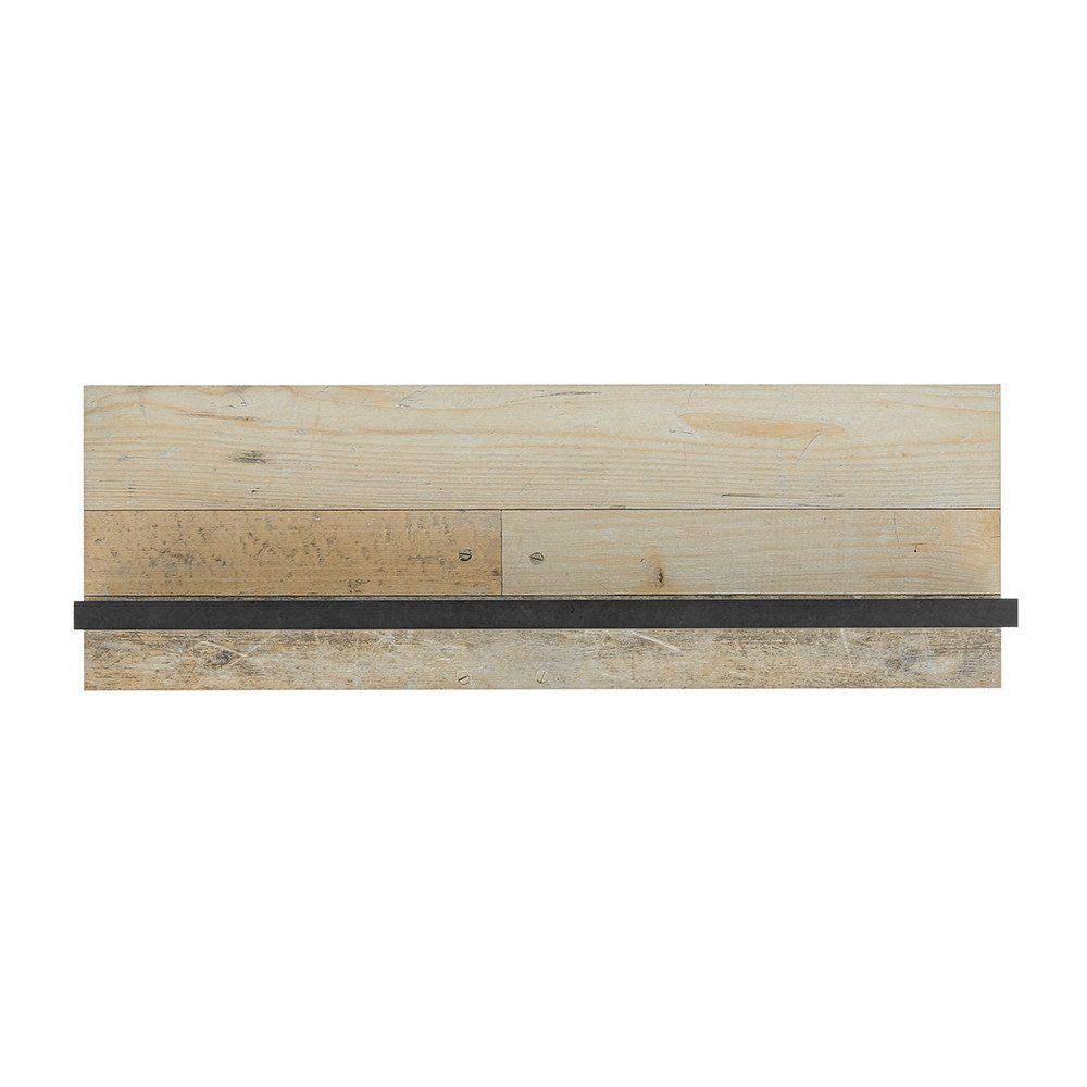 Lomadox Wandregal SHELTON-61, 90 cm wandhängend Old Style hell mit anthrazit Küche Küchenmöbel