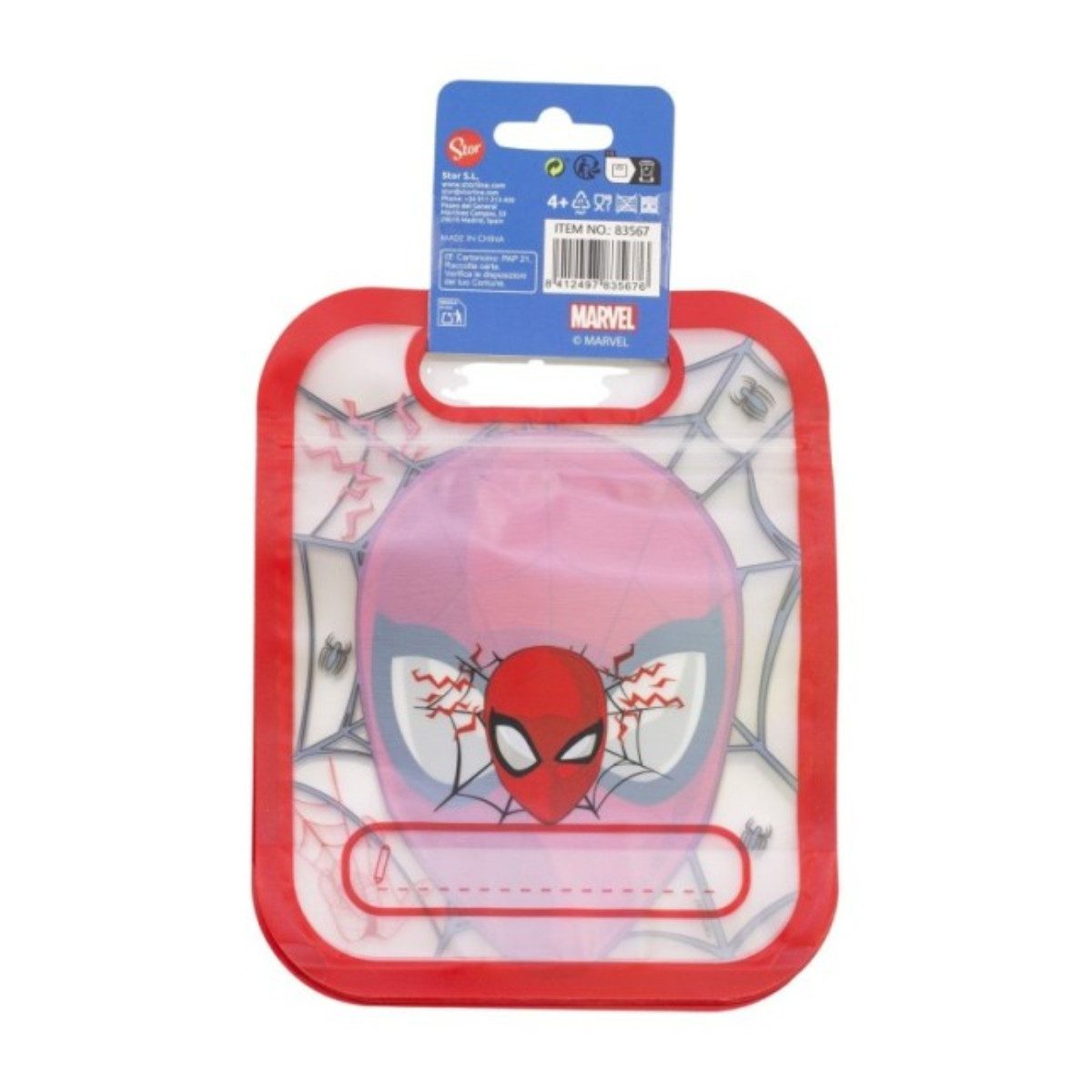 Spiderman Brottasche 4 Stück Snackbeutel mit Zip Verschluss für Obst Kekse und Snacks, (4-tlg) – Bild 3 von 4