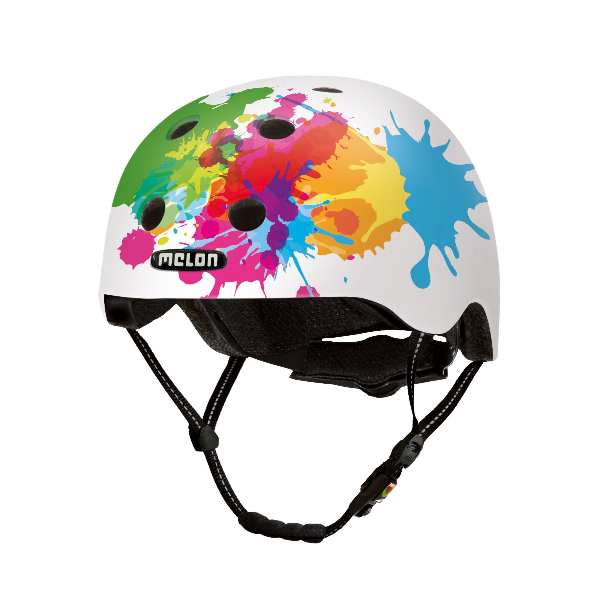 Melon Fahrradhelm Coloursplash (matte), super leicht, Magnetverschluss, größenverstellbar, mehr als 50 Designs