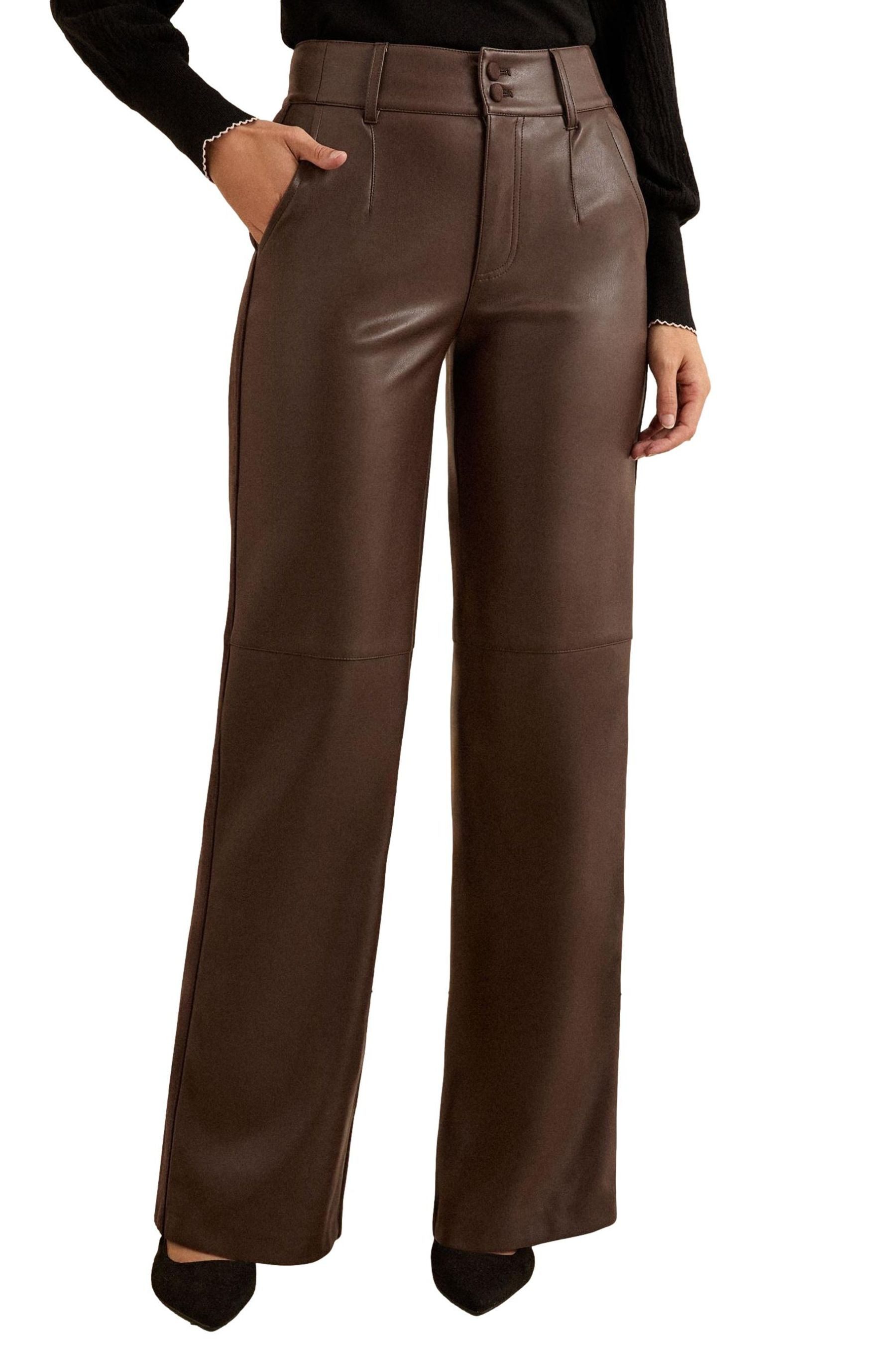 Love & Roses Lederhose Love & Roses weite Kunstlederhose, Regular (1-tlg) günstig online kaufen