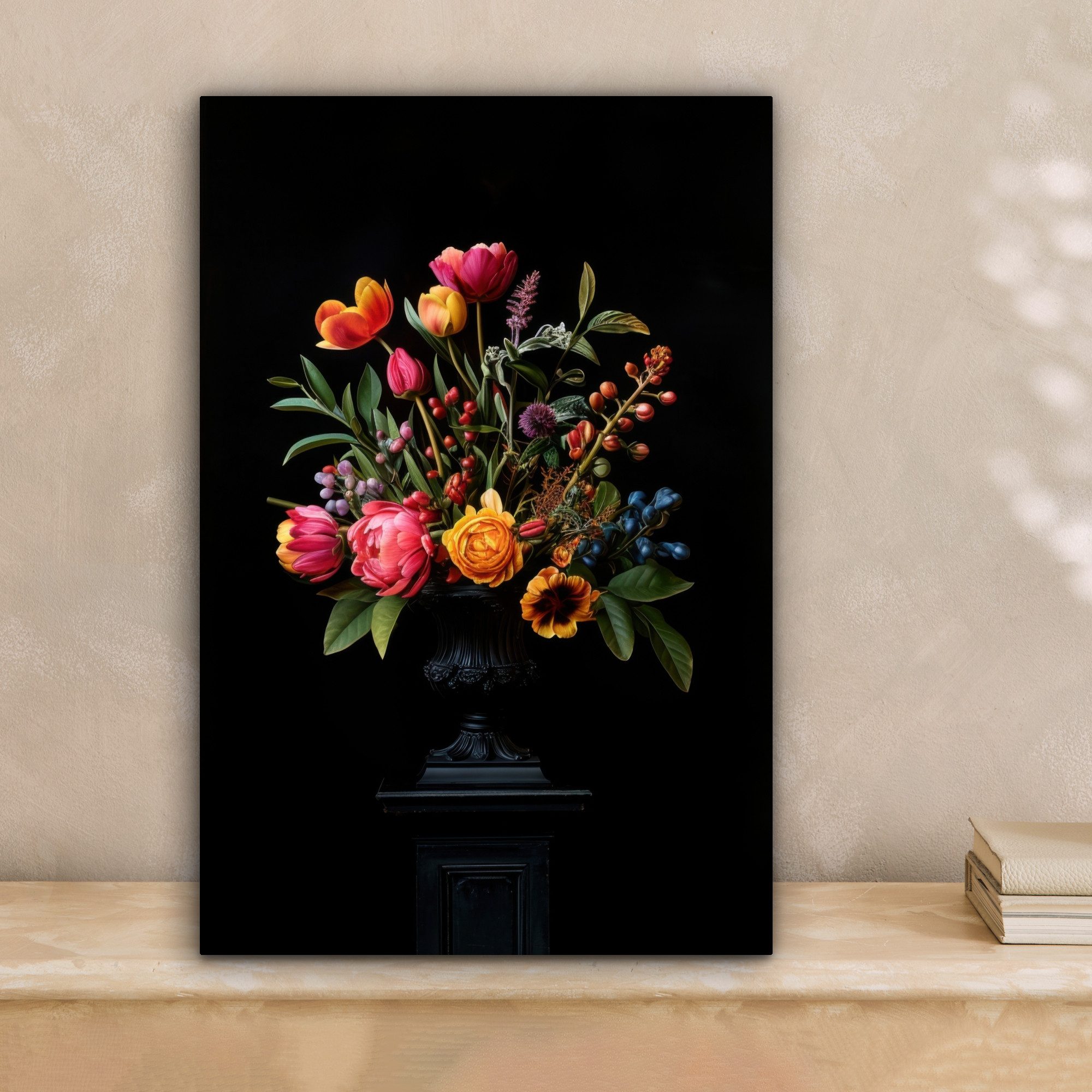 OneMillionCanvasses® Leinwandbild Tulpen - Beeren - günstig online kaufen