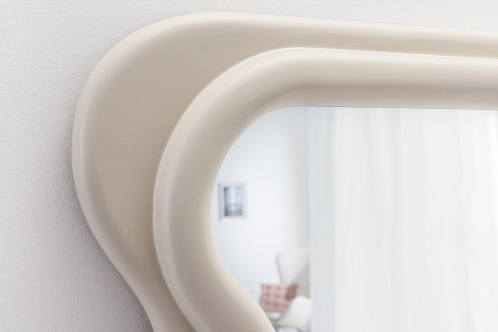 riess-ambiente Wandspiegel CURVY 160cm greige (Einzelartikel, 1-St), Flur · Kunststoff · Rahmen · Wellen · Ganzkörper · Groß · Modern