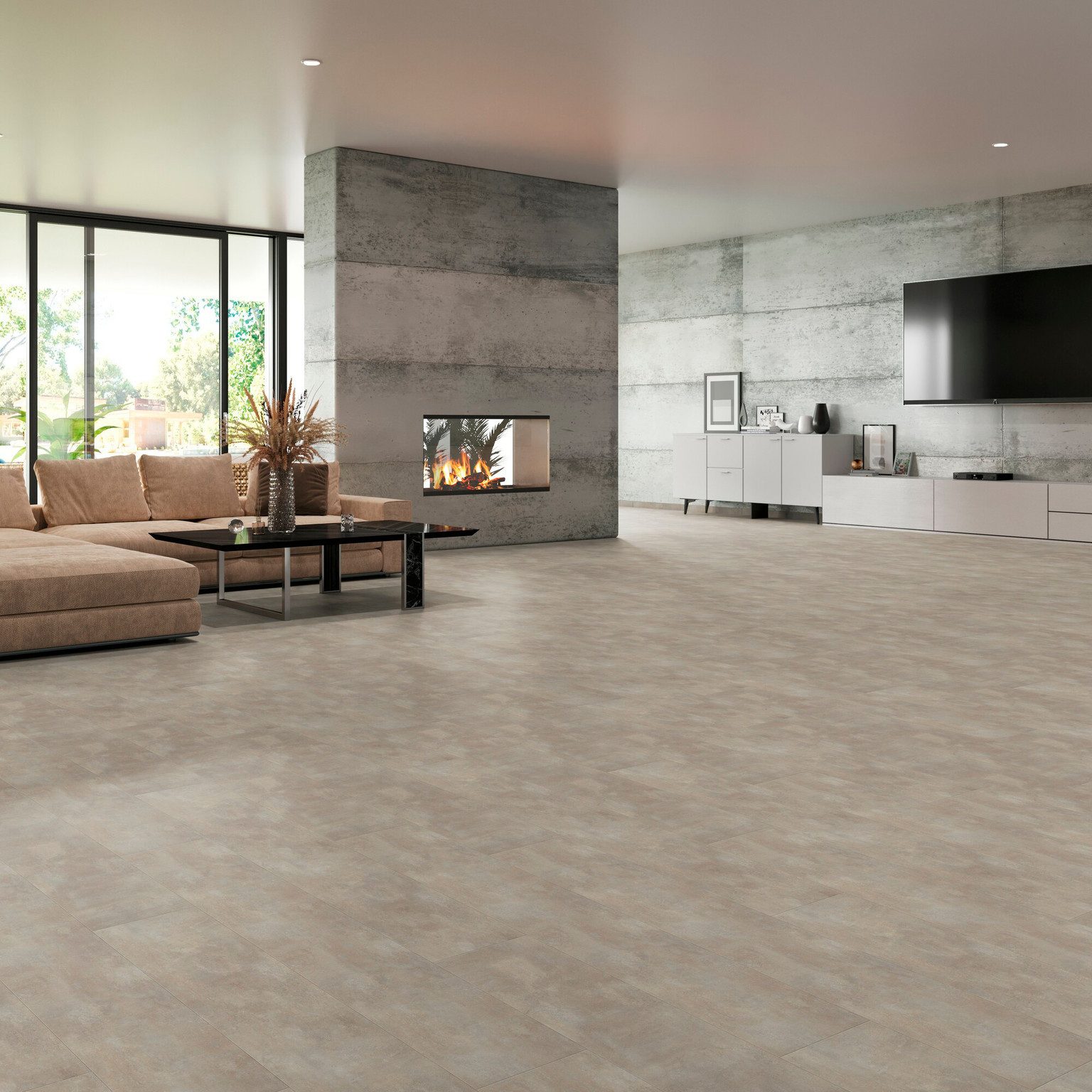 tilo Vinylboden tilo tilo Vinyl ELEGANTO Fliese, 1210 x 288 x 10 mm, NKL 33, NS 0,55 mm, mit Fase, inkl. Kork-Trittscha