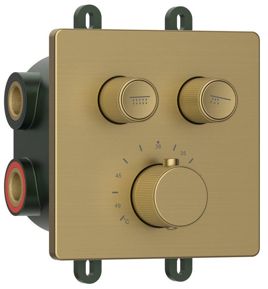Sapho Brausethermostat Smart Select Thermostat Unterputz- Duscharmatur, Kasten, 2 Wege Sapho-RP042GB