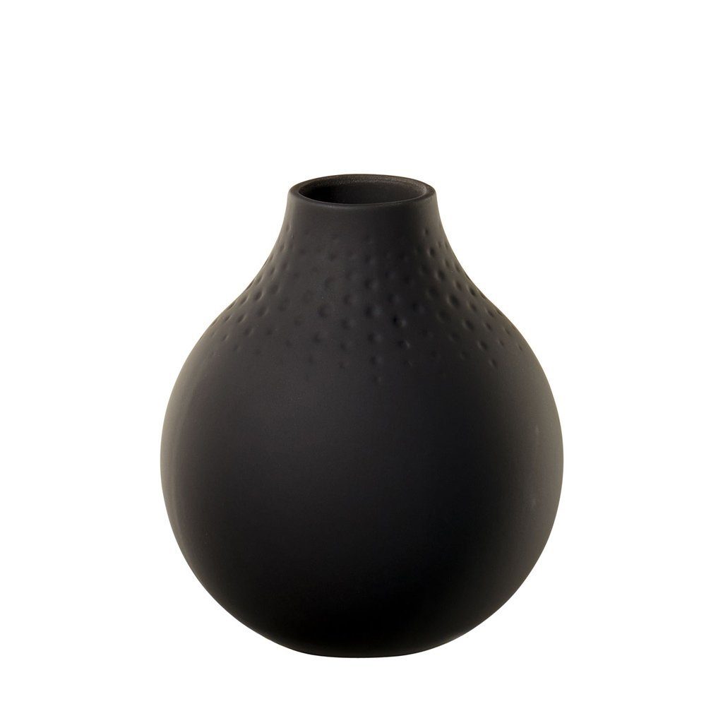 Villeroy & St) noir Vase Perle (1 Manufacture Collier Boch klein Dekovase
