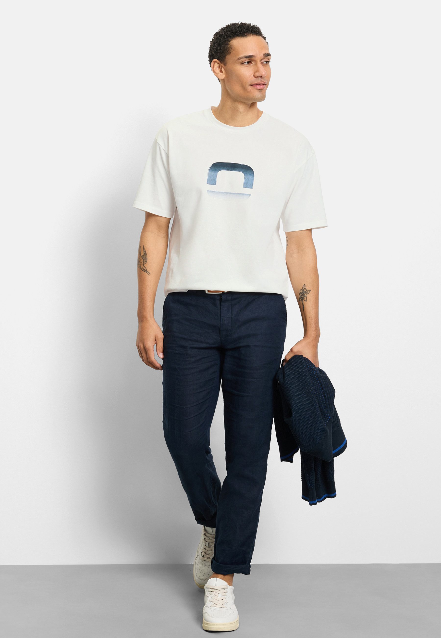 OLYMP T-Shirt OLYMP Casual Wirk, T-Shirt
