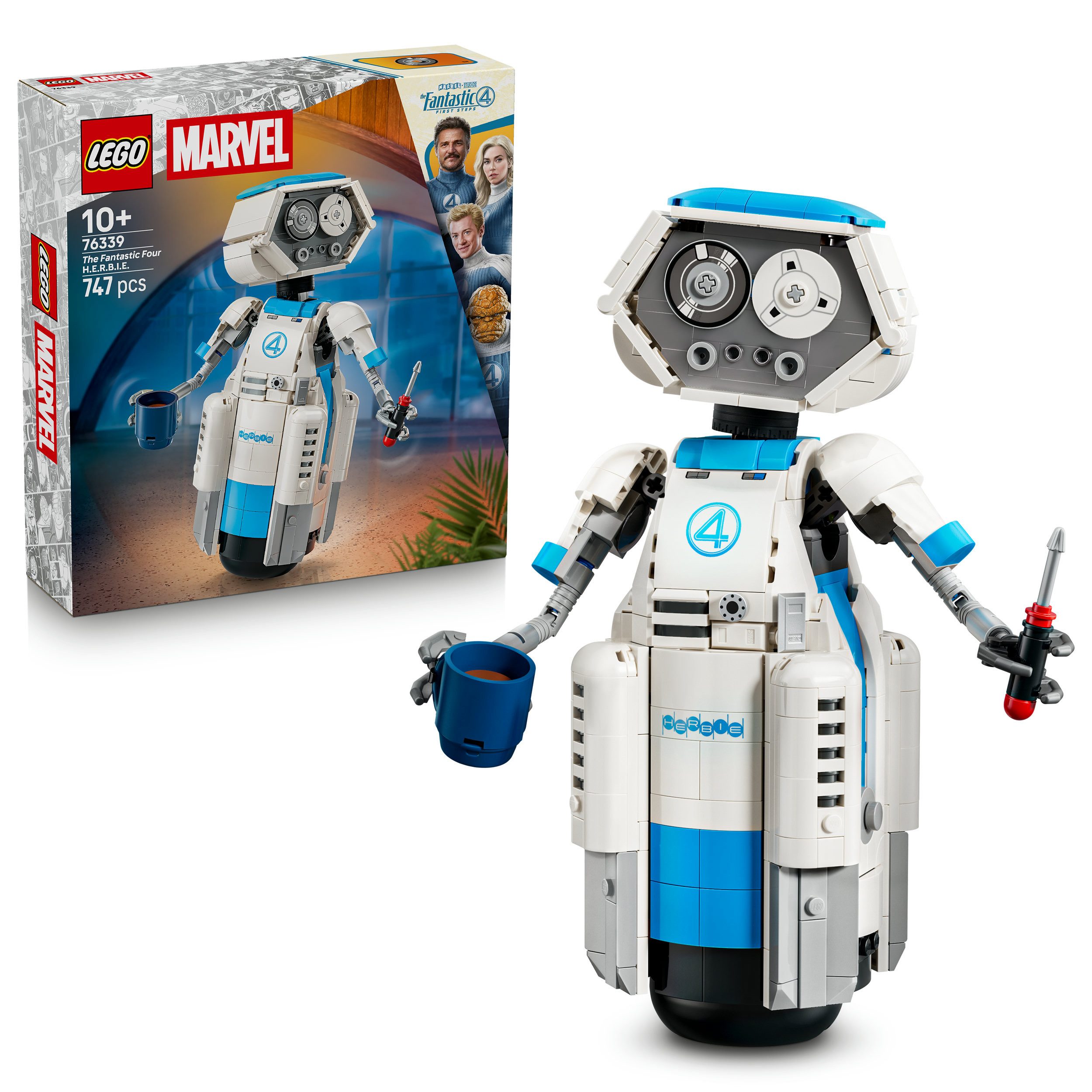 LEGO® The Fantastic Four H.E.R.B.I.E. (76339), LEGO Super Heroes Konstruktionsspielsteine, (747 St), Made in Europe
