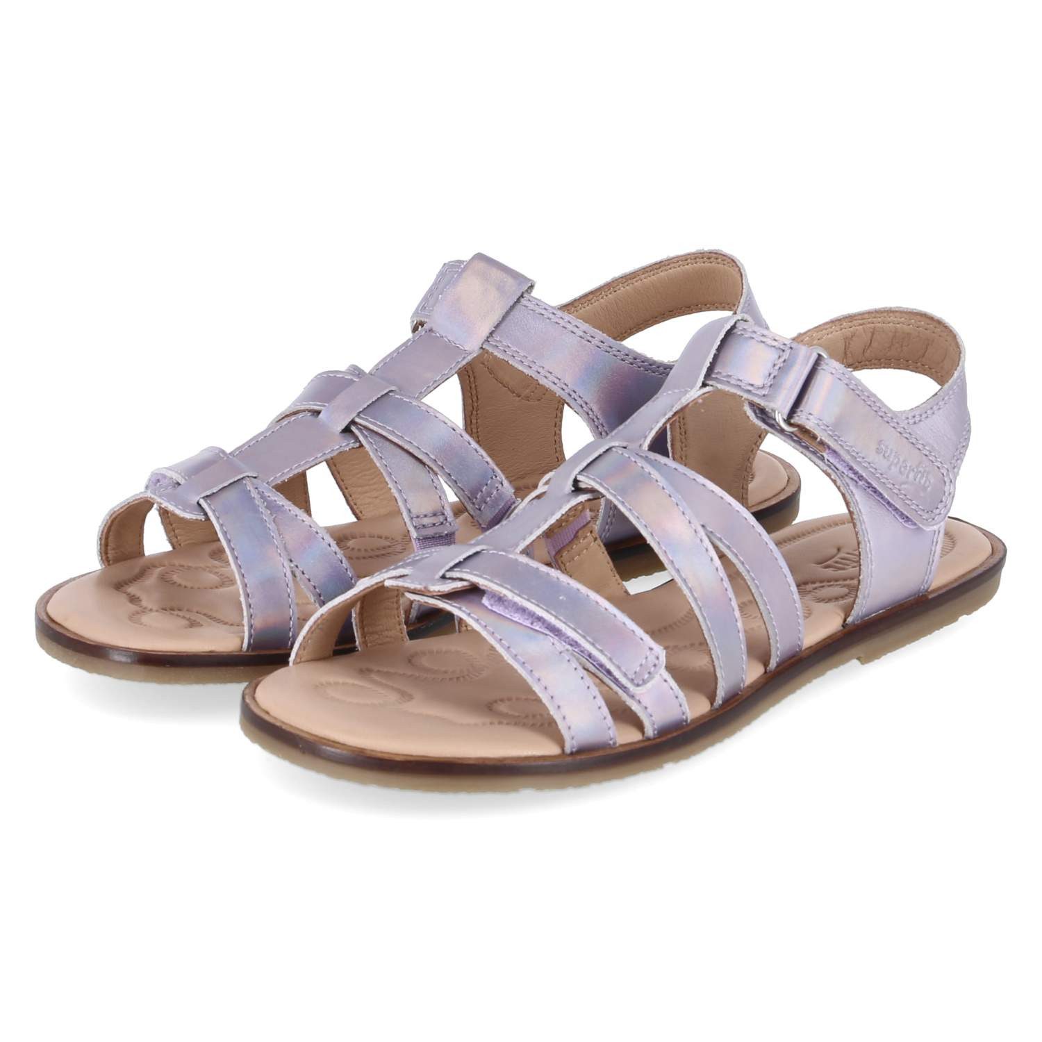 Superfit Superfit 1-001003-9500 Mädchen Glattleder silber Sandalette
