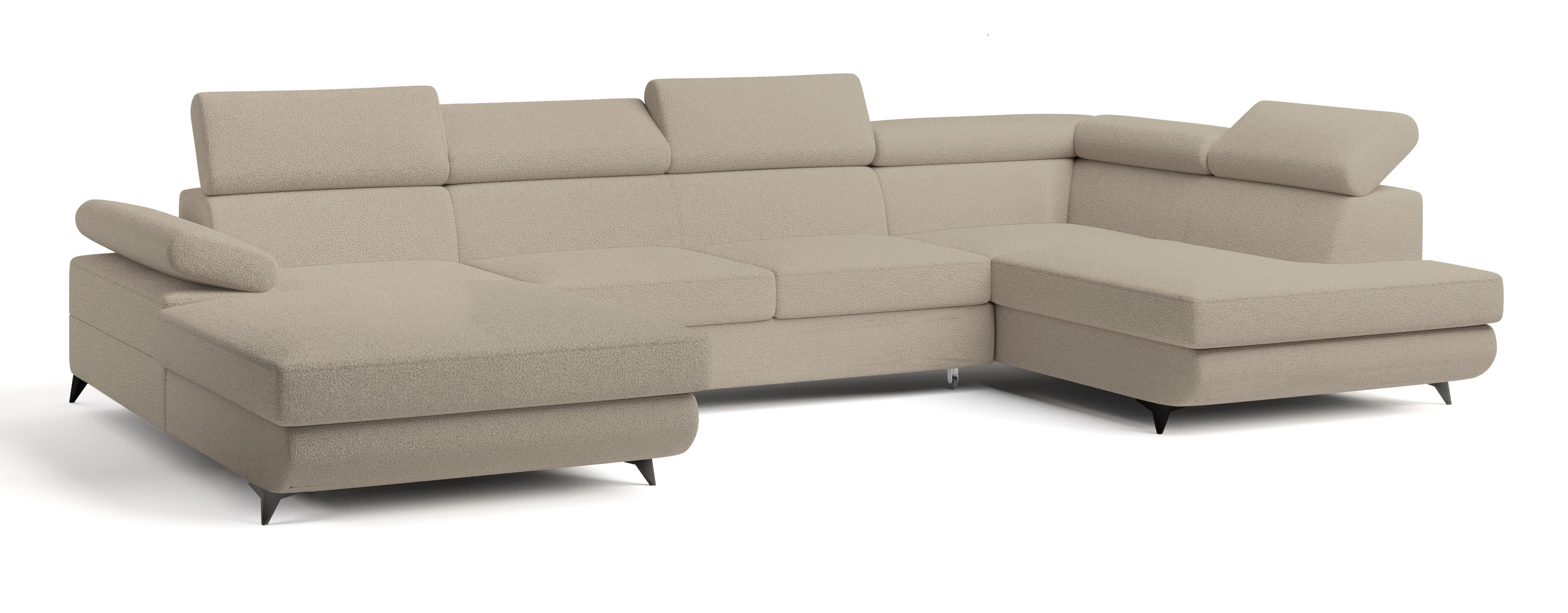 Masseno Ecksofa RUBANO mit Schlaffunktion U-Form, günstig online kaufen