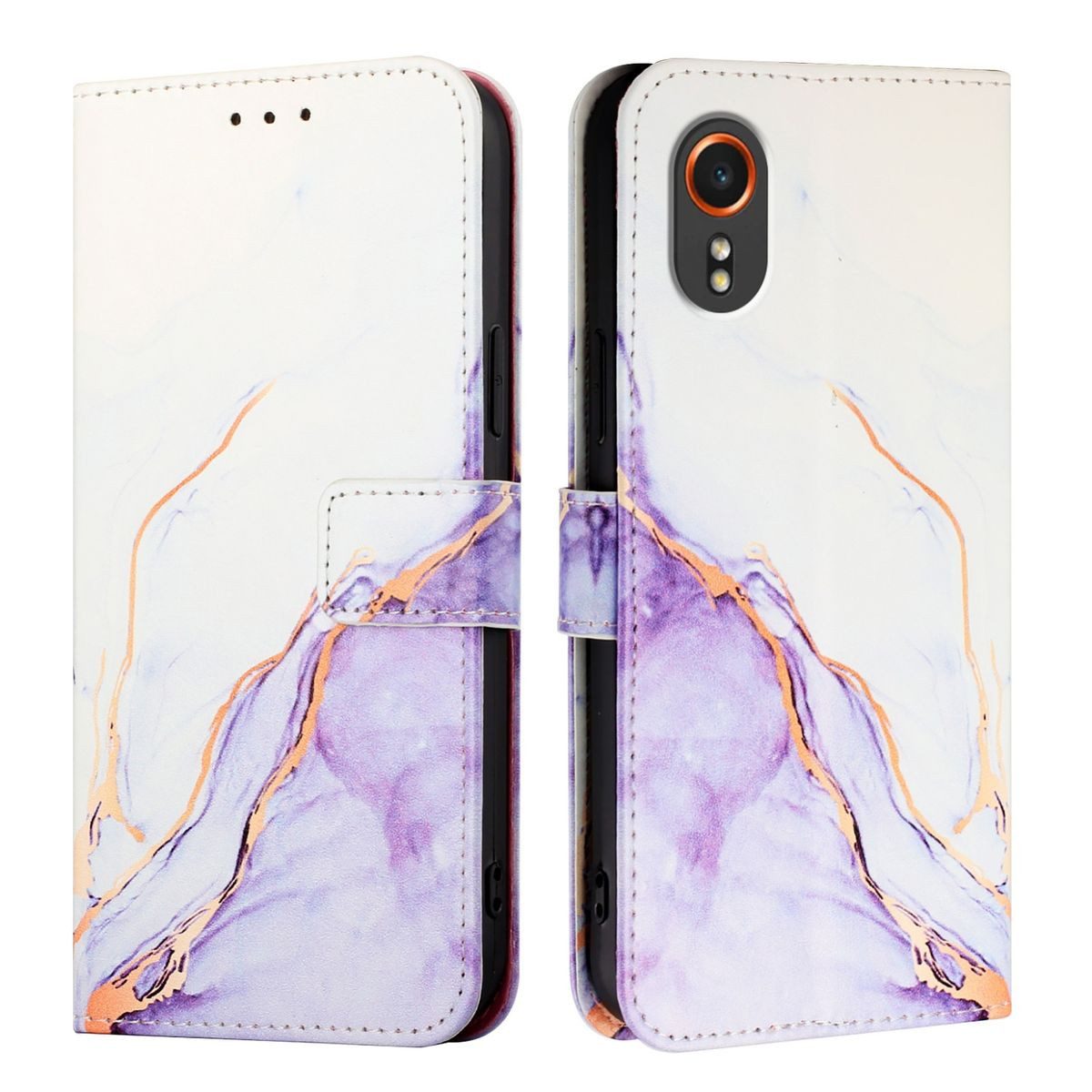 König Design Handyhülle Samsung Galaxy Xcover 7, Schutzhülle Schutztasche Case Cover Etuis Wallet Klapptasche Bookstyle