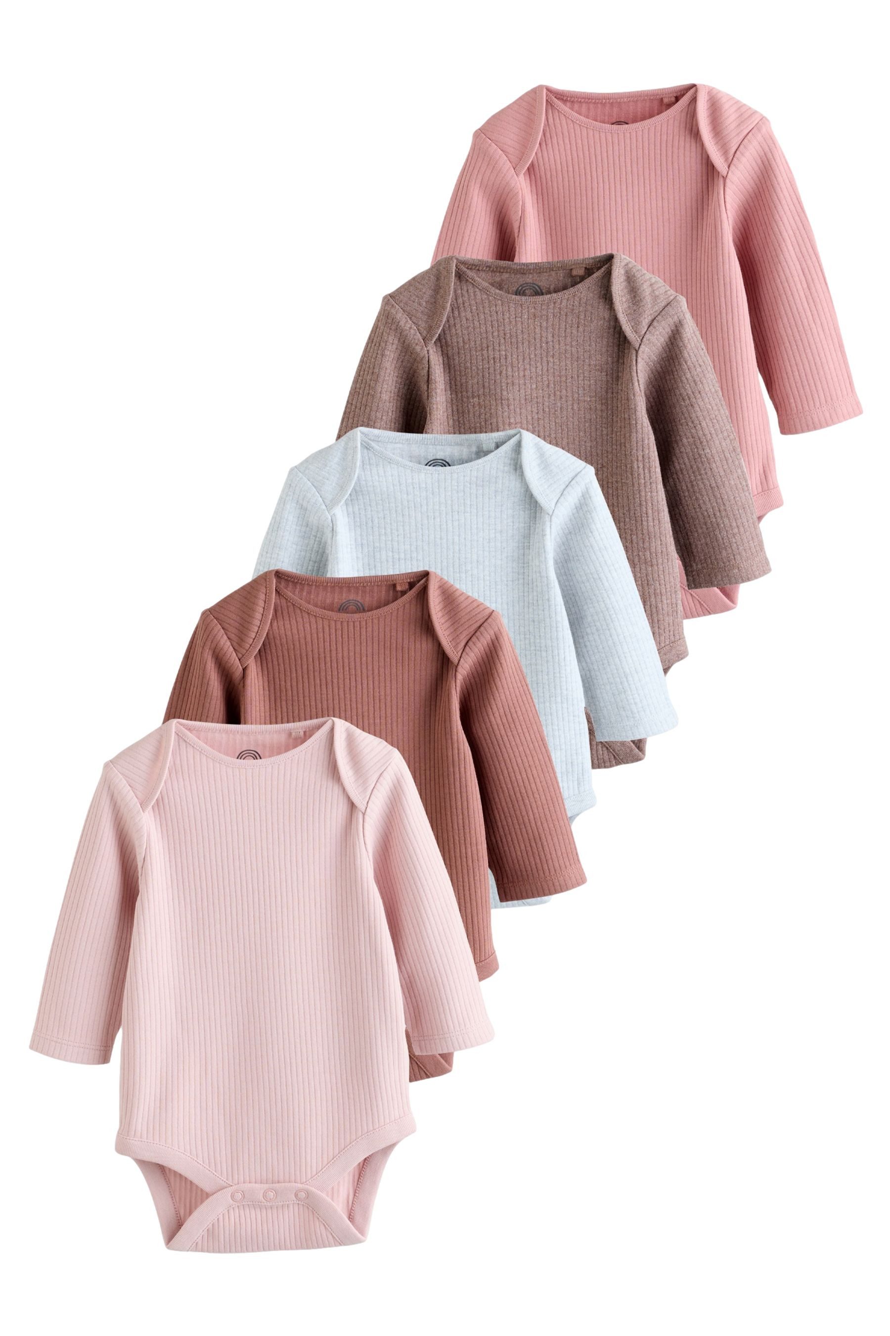 Next Langarmbody Baby-Bodys mit langem Arm, 5er-Pack (5-tlg)