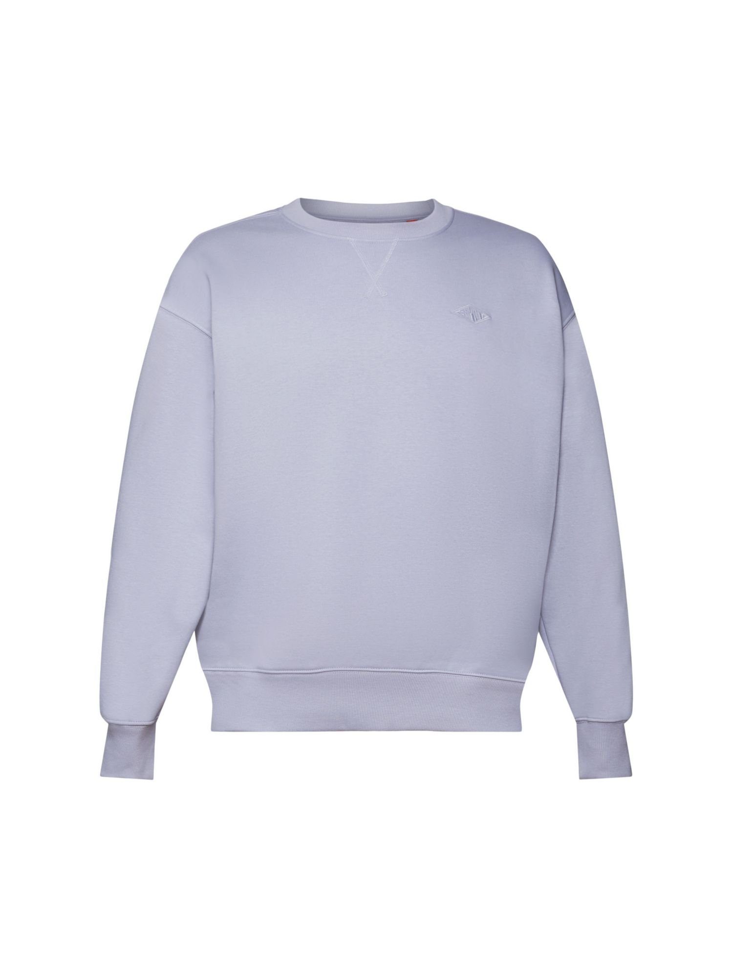 Esprit Sweatshirt Sweatshirt mit Logostickerei (1-tlg) LIGHT BLUE LAVENDER