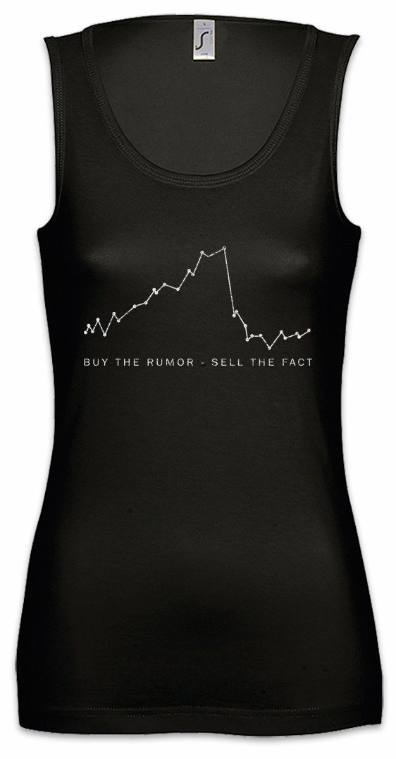 Urban Backwoods Tanktop Buy The Rumor Sell The Fact Ärmelloses Damen T-Shirt Kurse Bullen Börse Bulls Bears Investment