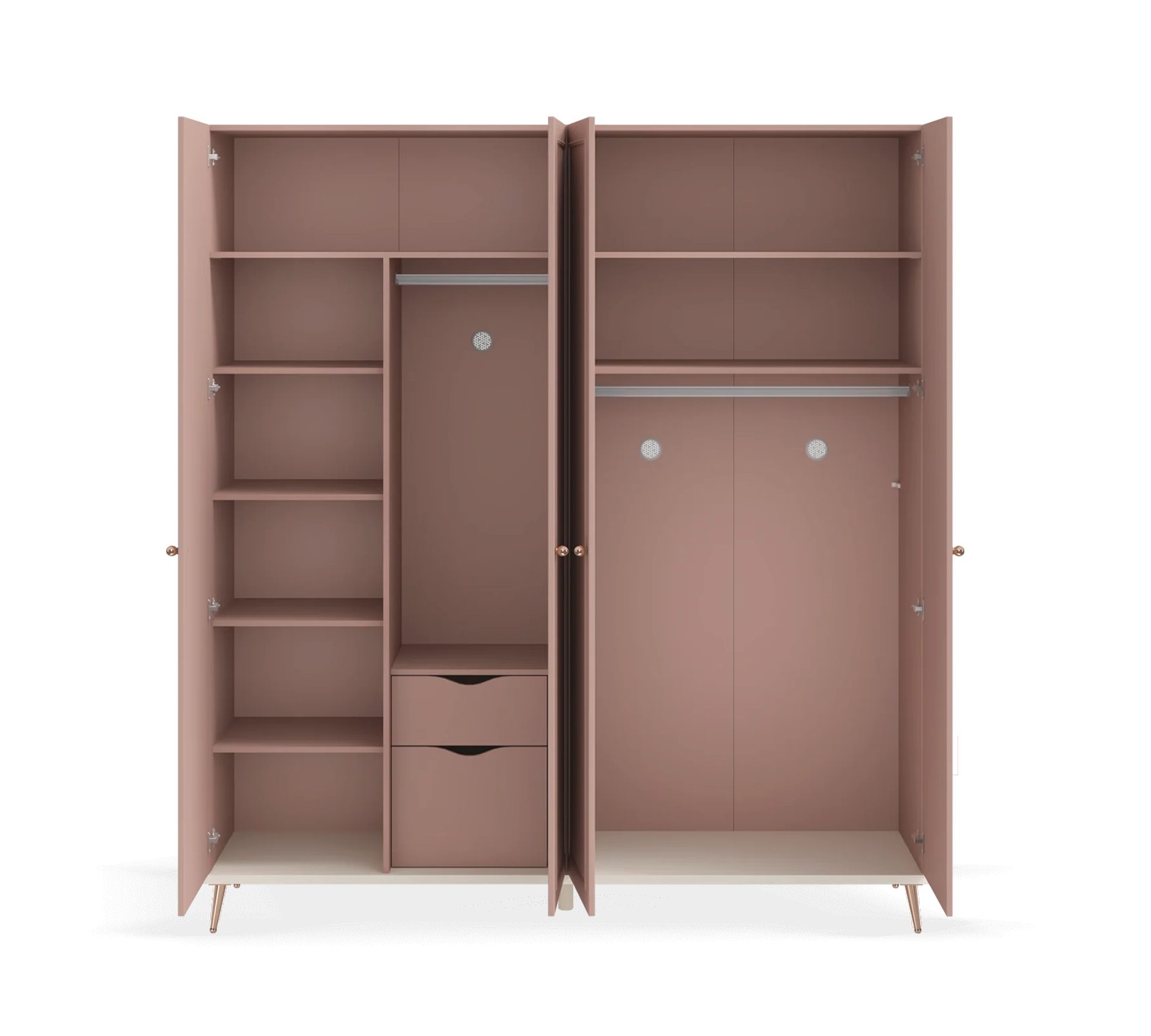 Möbel-Zeit Kleiderschrank ELEGANCE, 4-trg.