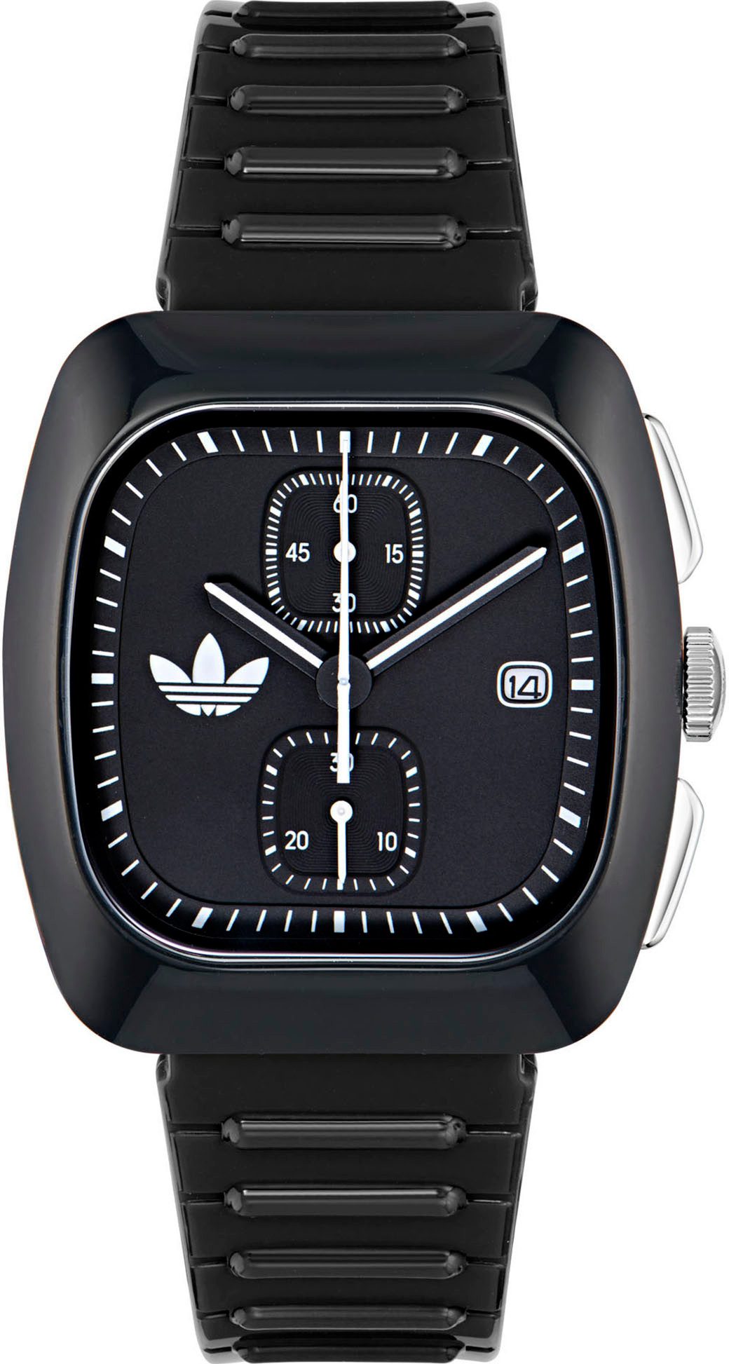 adidas Originals Chronograph RETRO WAVE TWO CHRONO AOSY245332I, Quarzuhr, Armbanduhr, Herrenuhr, Damenuhr, unisex, Kunststoffarmband