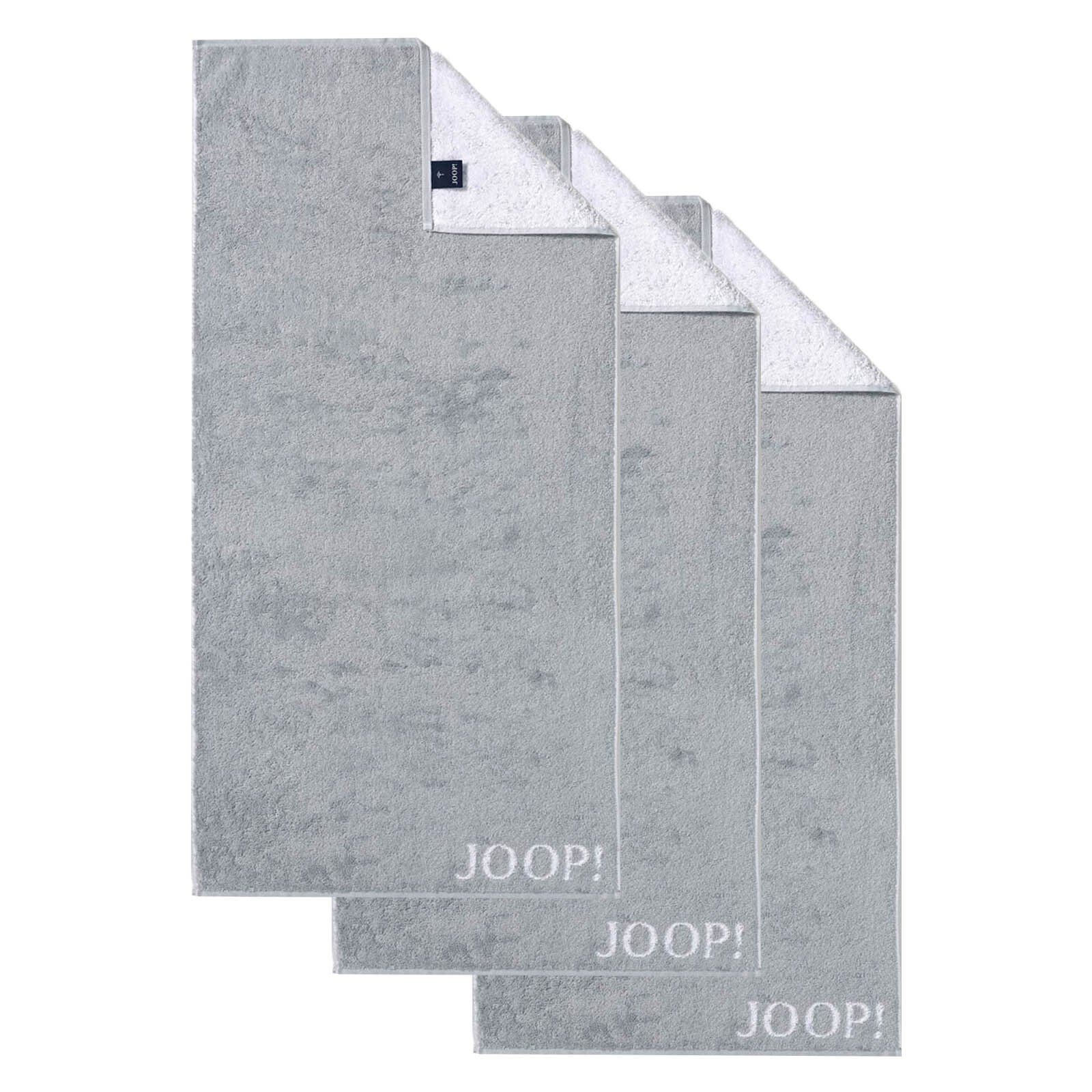 Joop! Handtuch Handtuch Classic / Infinity Kollektion, 3er Pack -, Frottier (3-St) Grau