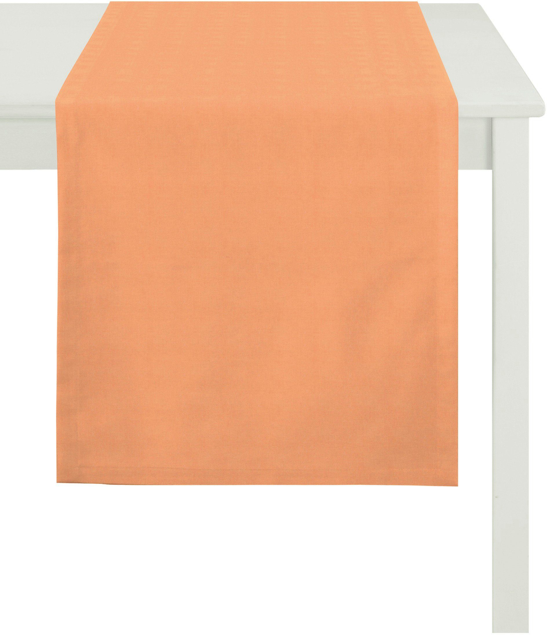 orange (1-tlg) 3944 APELT UNI Tischläufer BASIC