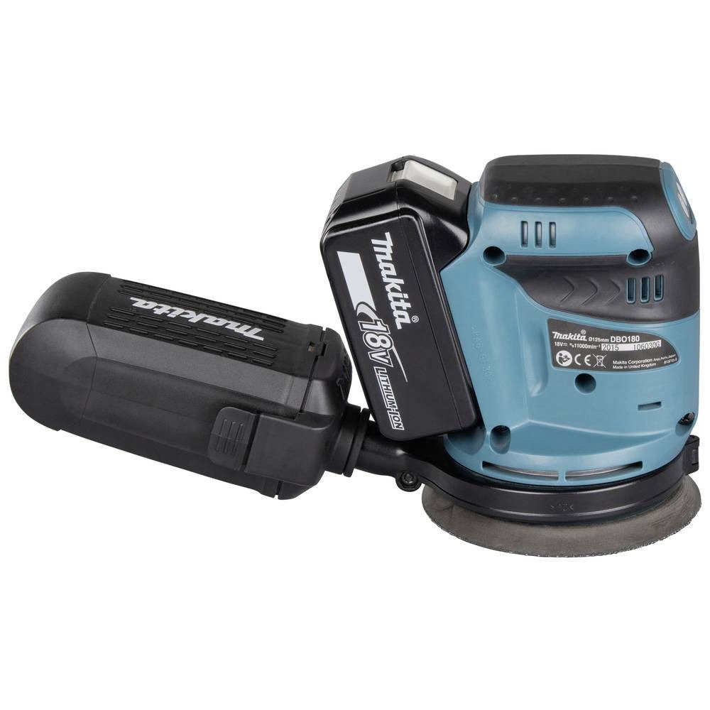 Makita Exzenterschleifer Akku-Exzenterschleifer 18V DBO180RTJ, inkl. 2. Akku, inkl. Ladegerät