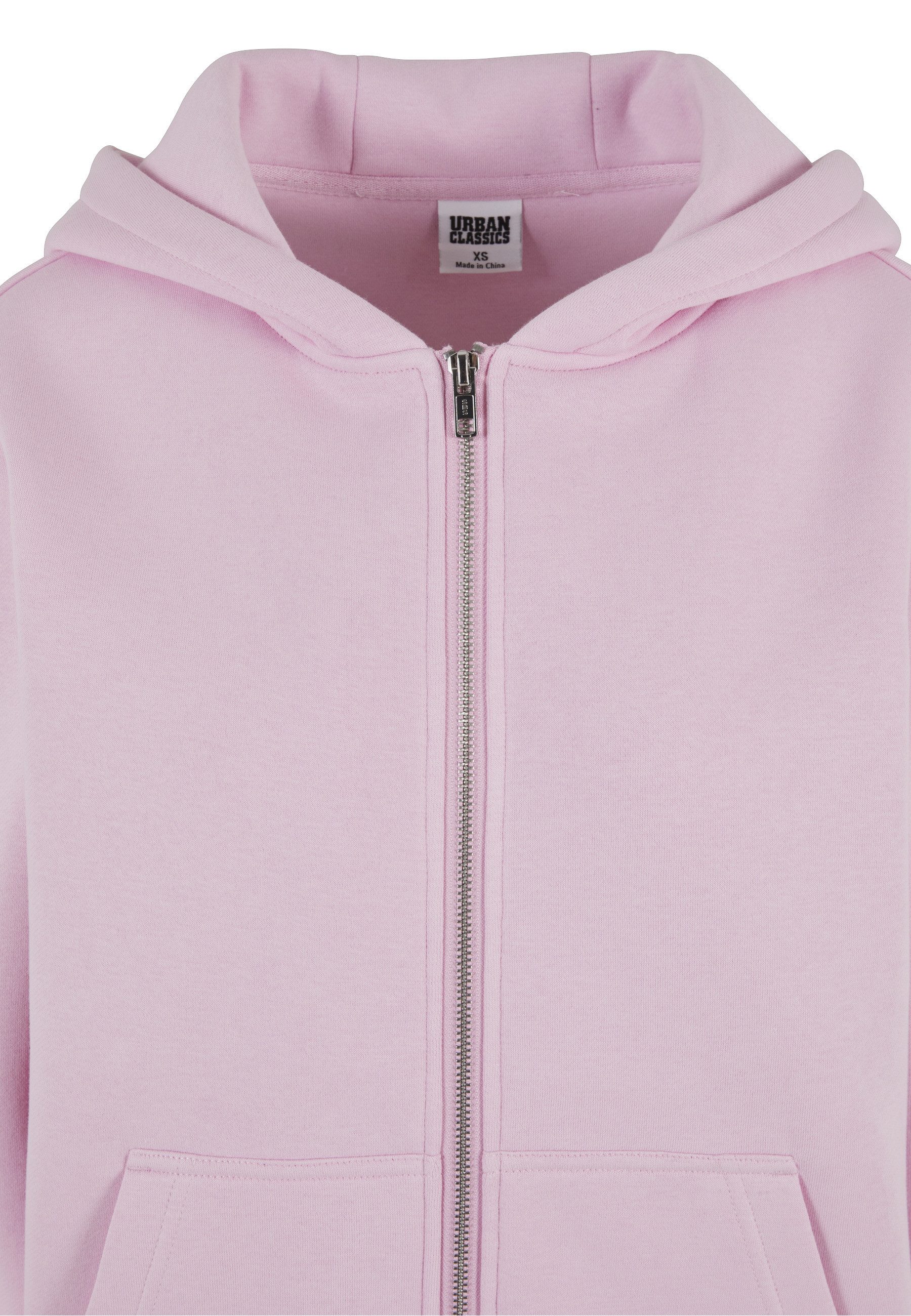 URBAN CLASSICS Cardigan Urban Classics Ladies Fluffy Zip Cardigan (1-tlg)