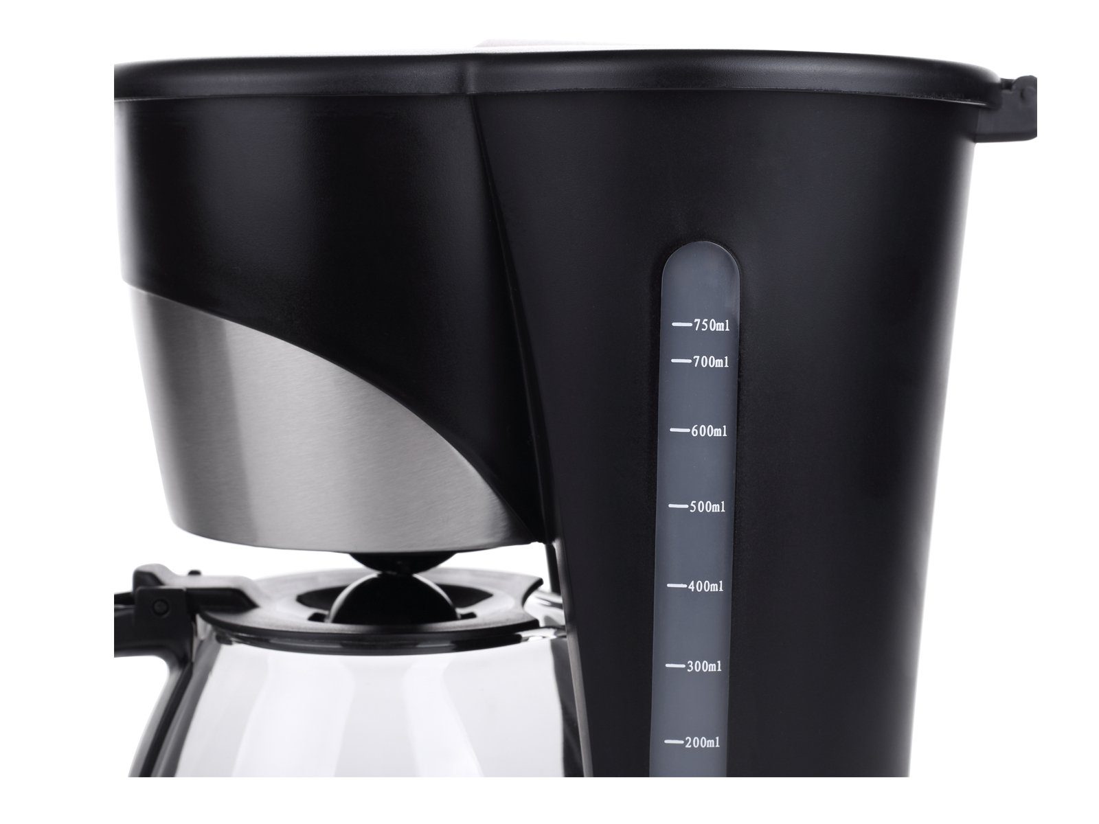 Milchkännchen Tassen Glaskanne Zeitschaltuhr Filterkaffeemaschine, Kaffeekanne, 0.75l mit 8 Permanentfilter & Setpoint Permanentfilter, &