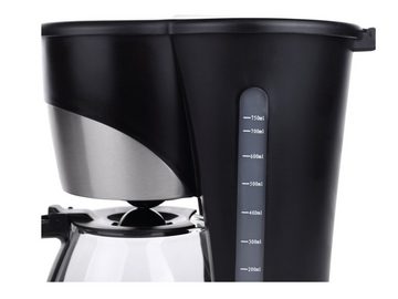 Tristar Filterkaffeemaschine, 0.75l Kaffeekanne, Permanentfilter, für 8 Tassen mit Glaskanne, Permanentfilter & Zeitschaltuhr - Camping