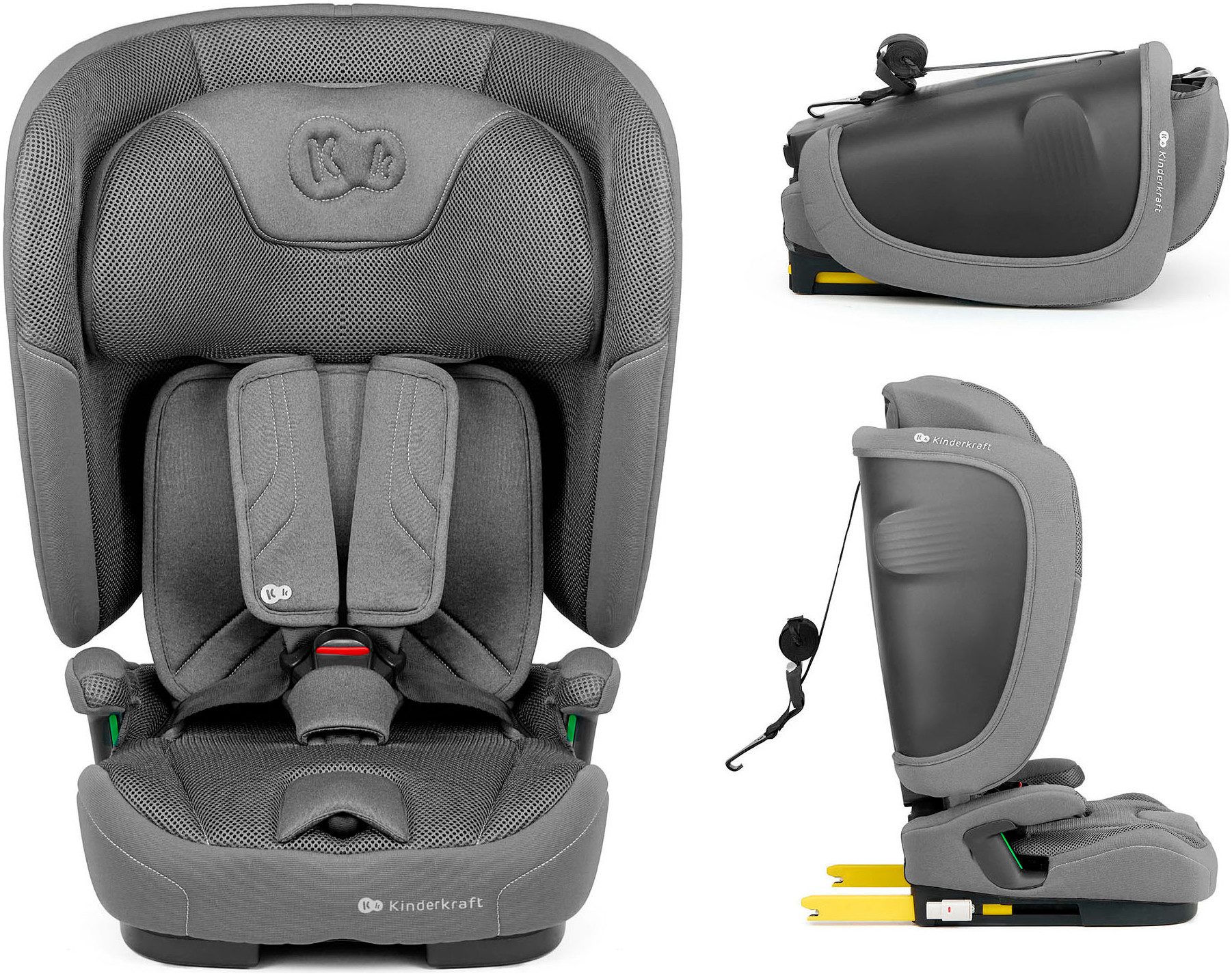 Kinderkraft Autokindersitz FIX2GO, ab: 15 Monaten, bis: 12 Jahren, ab: 76 cm, bis: 150 cm
