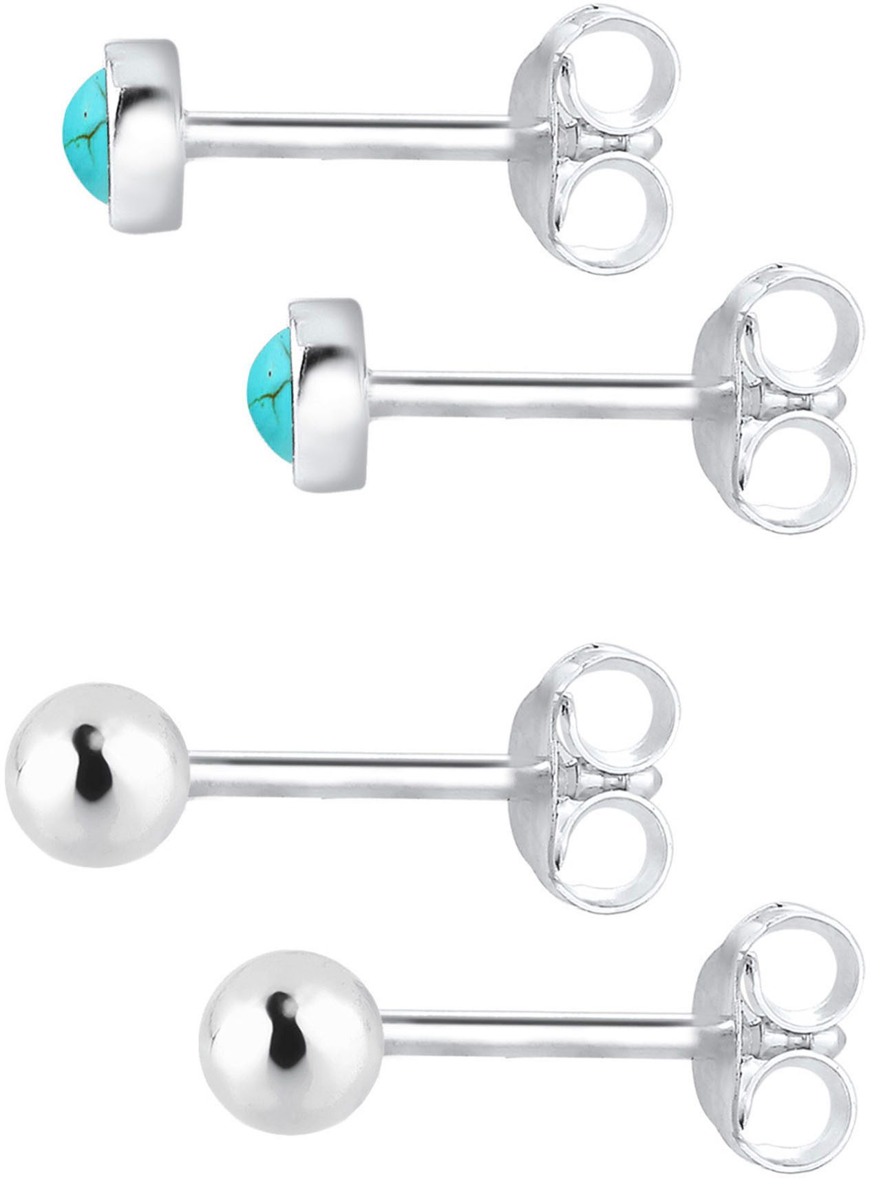 Elli Ohrstecker-Set Schmuck Geschenk Silber 925 Ohrringe (Set, 4-tlg), mit Howlith