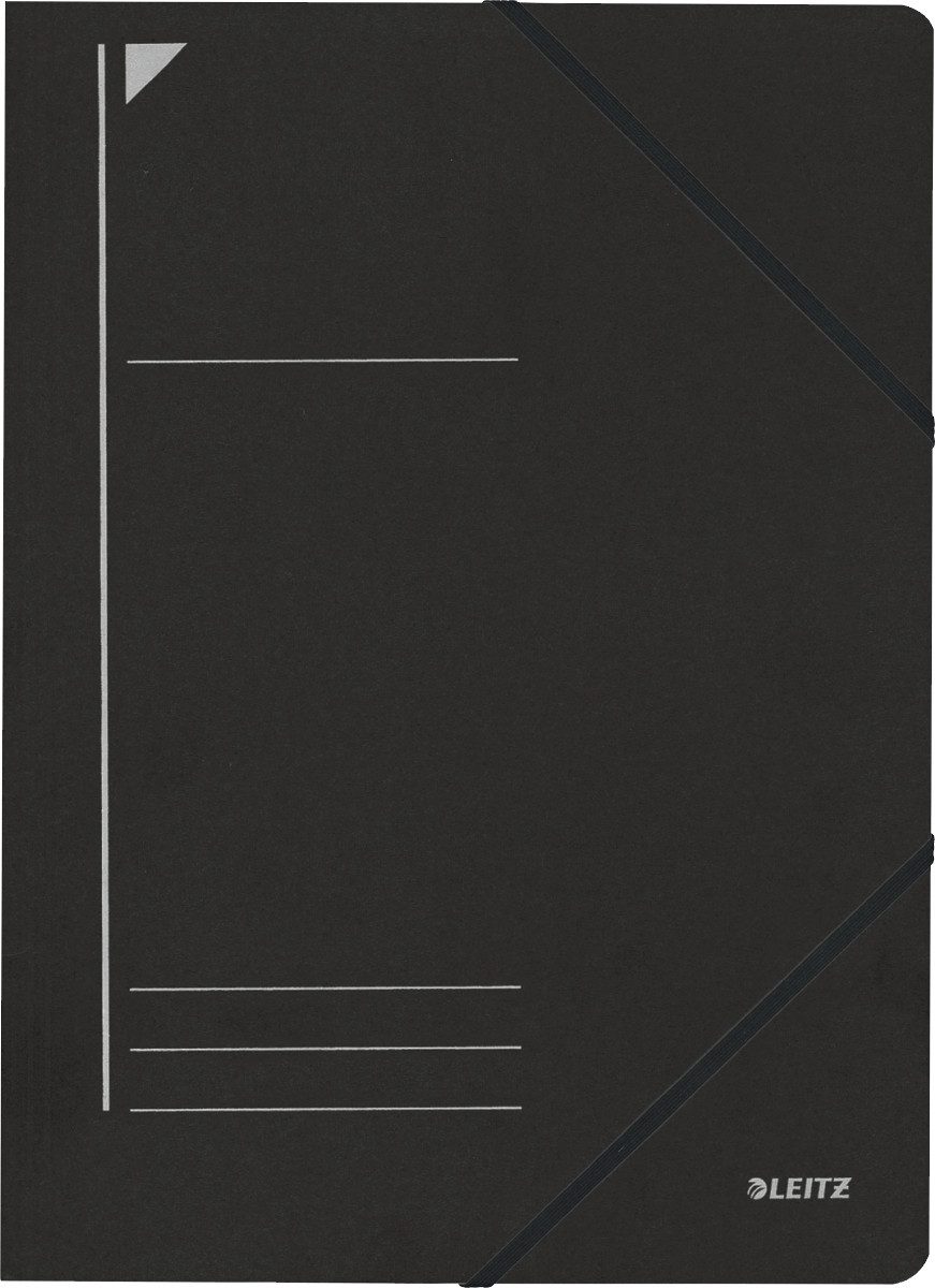 Fächermappe Eckspanner A4 für ca. 250 Blatt schwarz